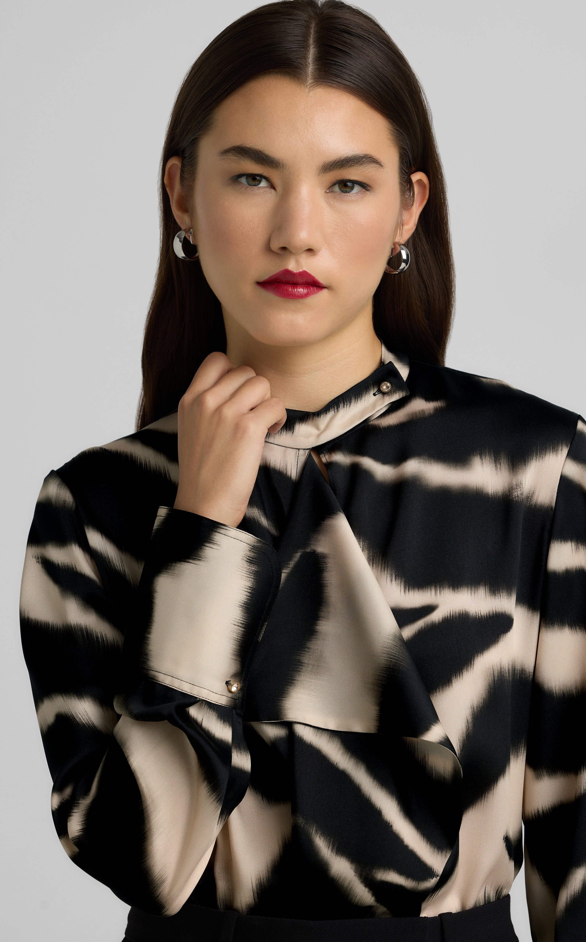 Zebra Print Blouse – St. John Knits