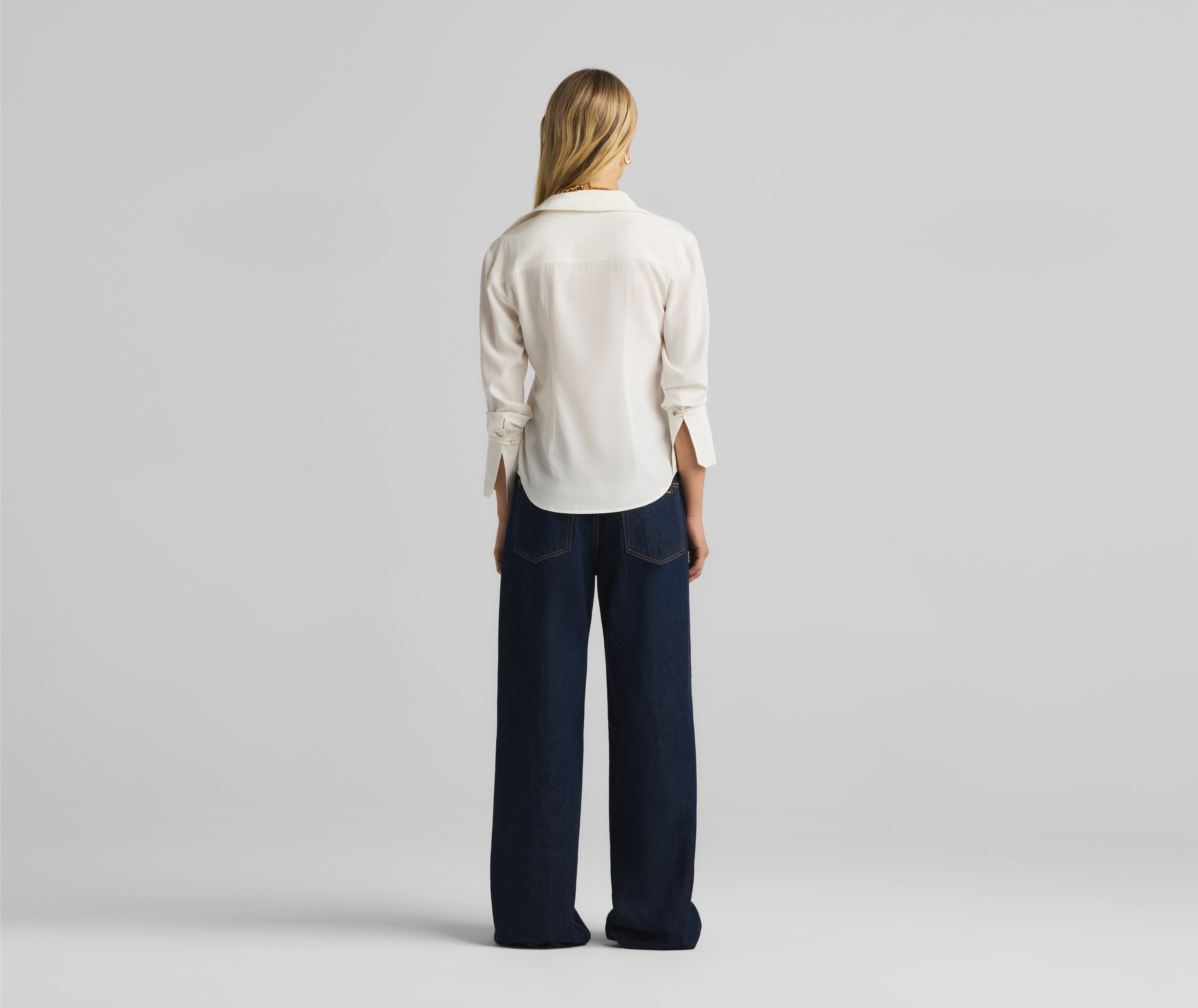 Silk Crepe de Chine Blouse – St. John Knits