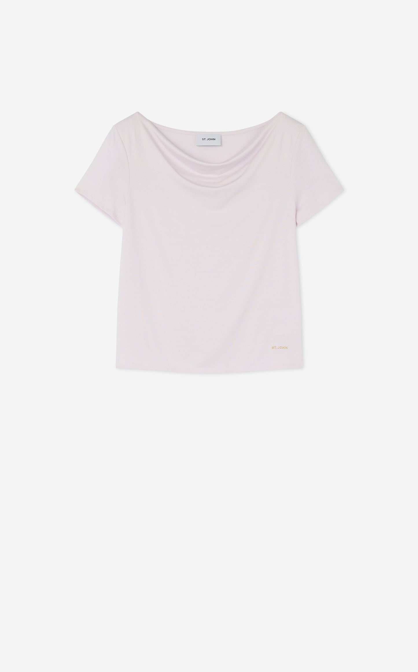 Polished Stretch Cowl Neck Top