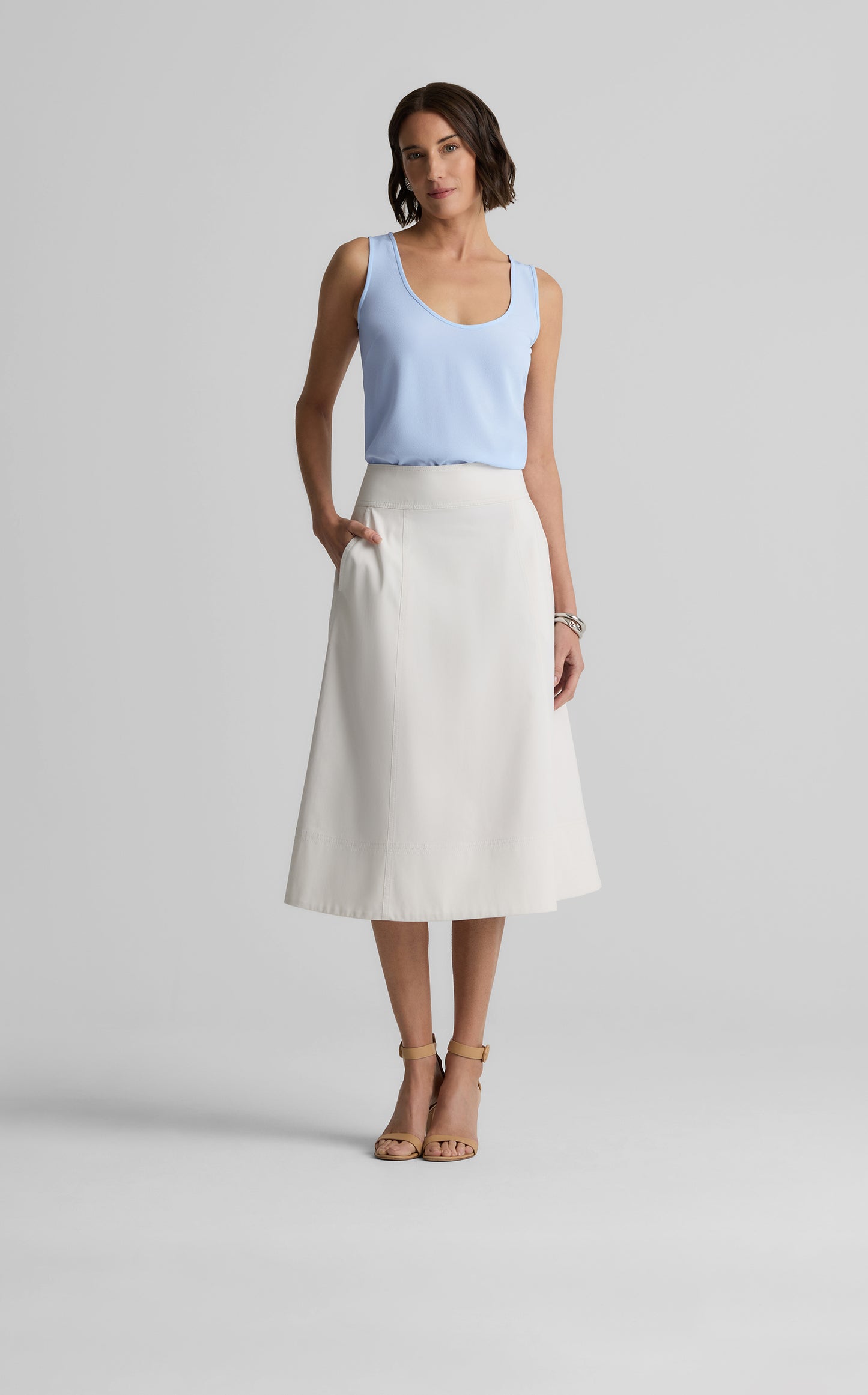Vanessa Shell in Silk Crepe