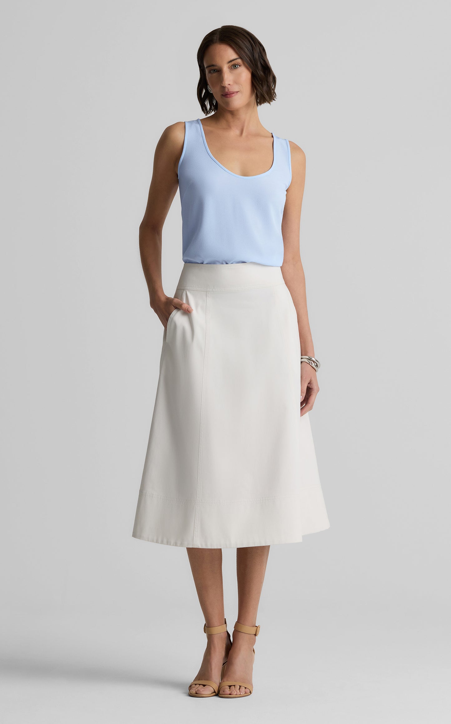 Vanessa Shell in Silk Crepe