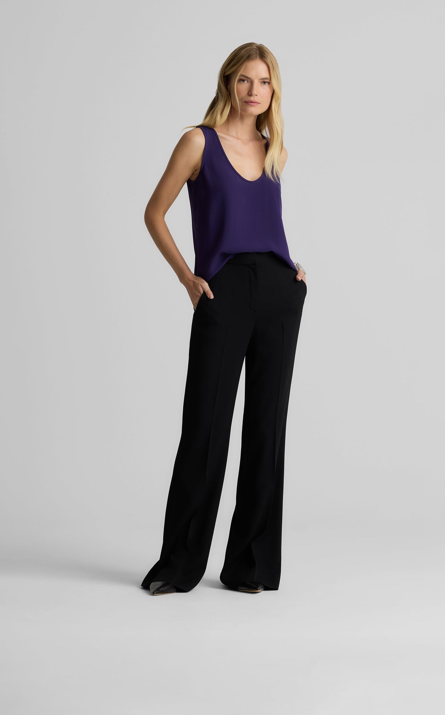 Vanessa Shell in Silk Crepe