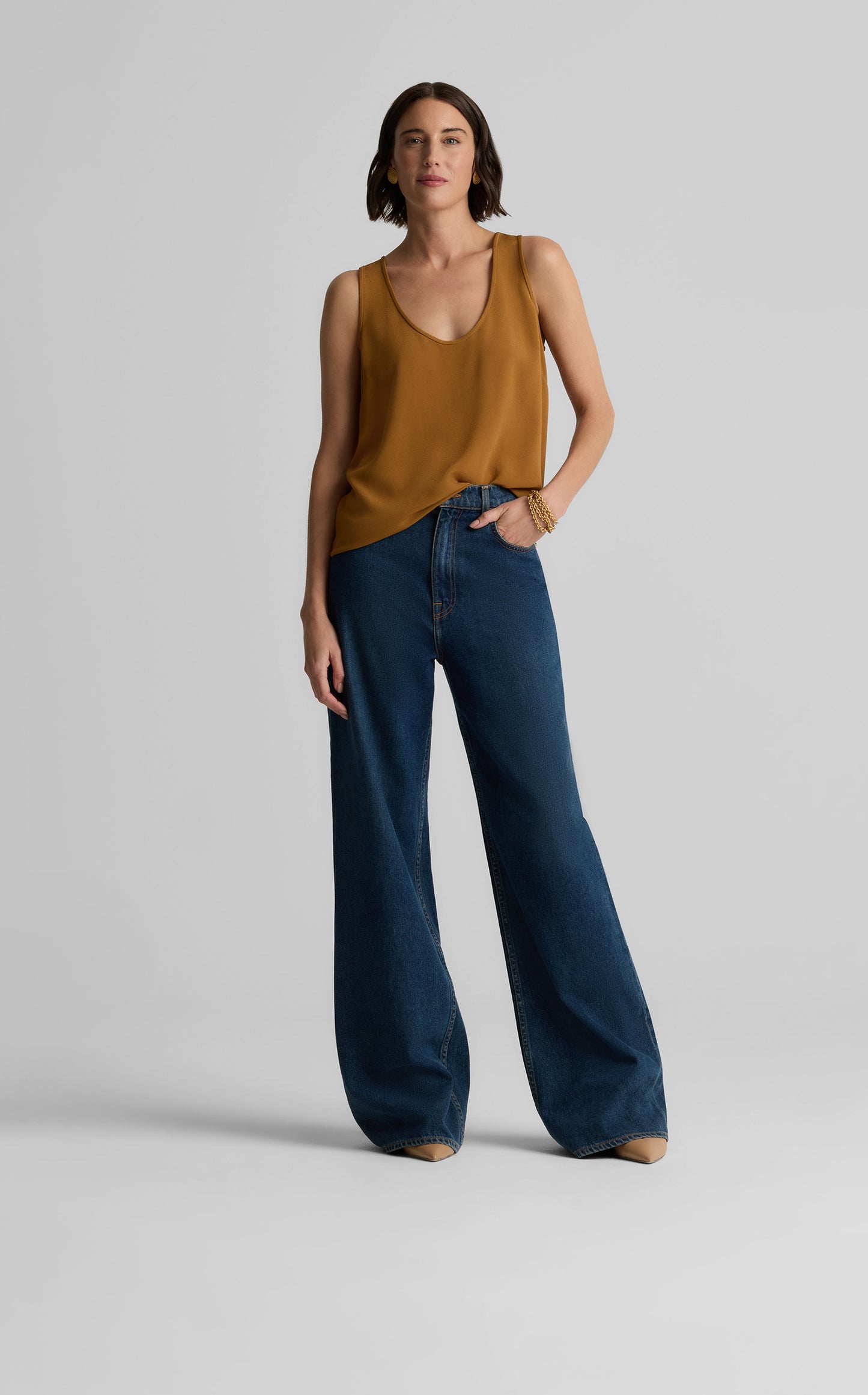 Vanessa Shell in Silk Crepe