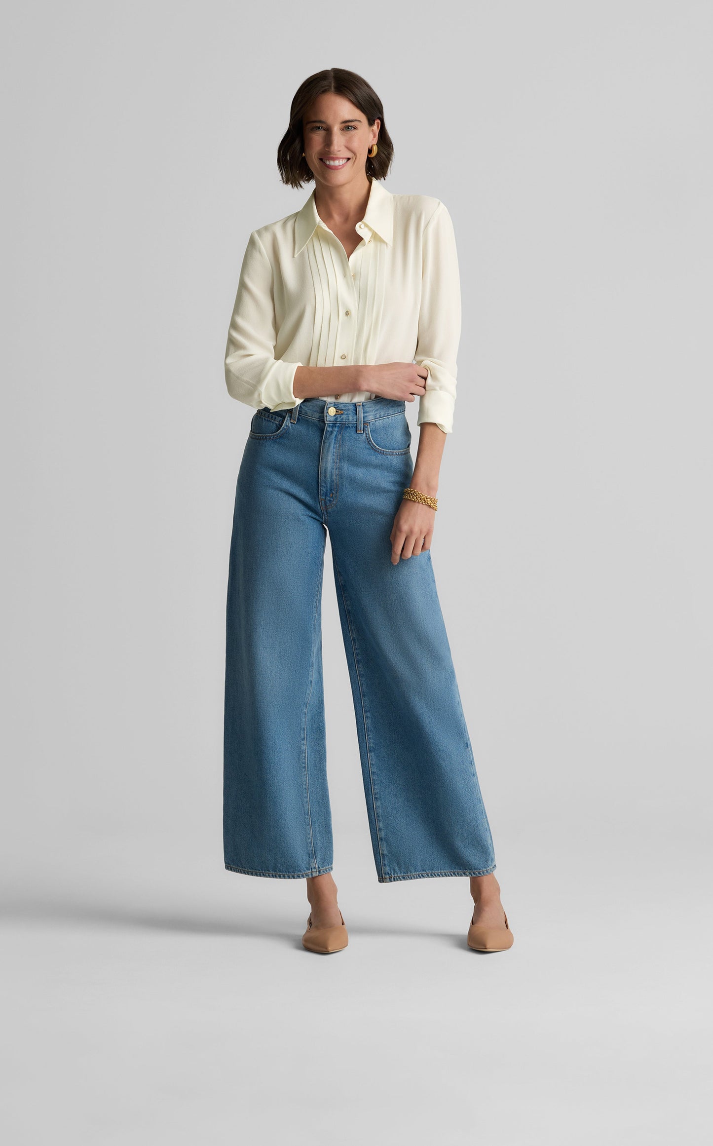 Maya Top in Silk Crepe