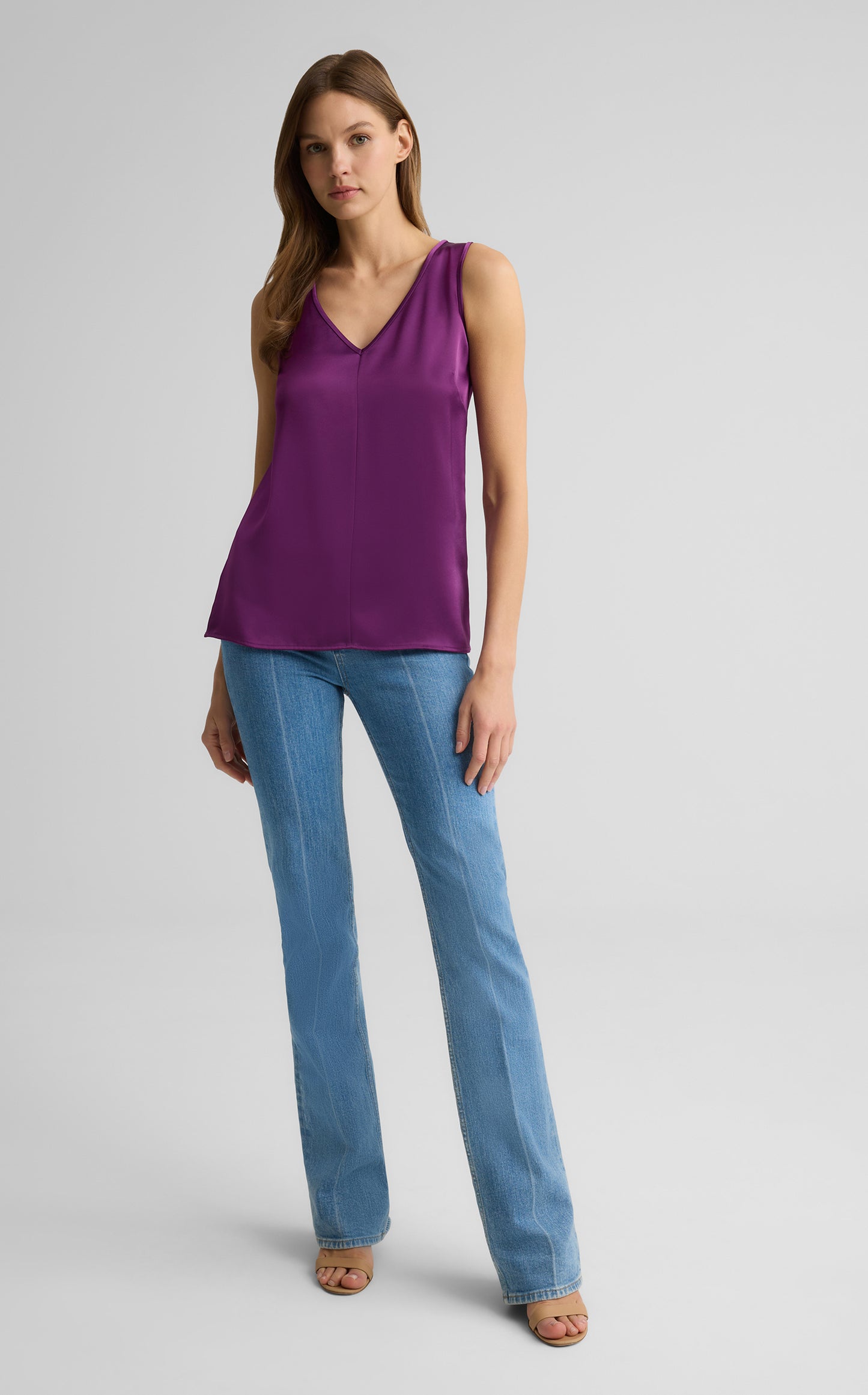 Vera Top in Liquid Satin