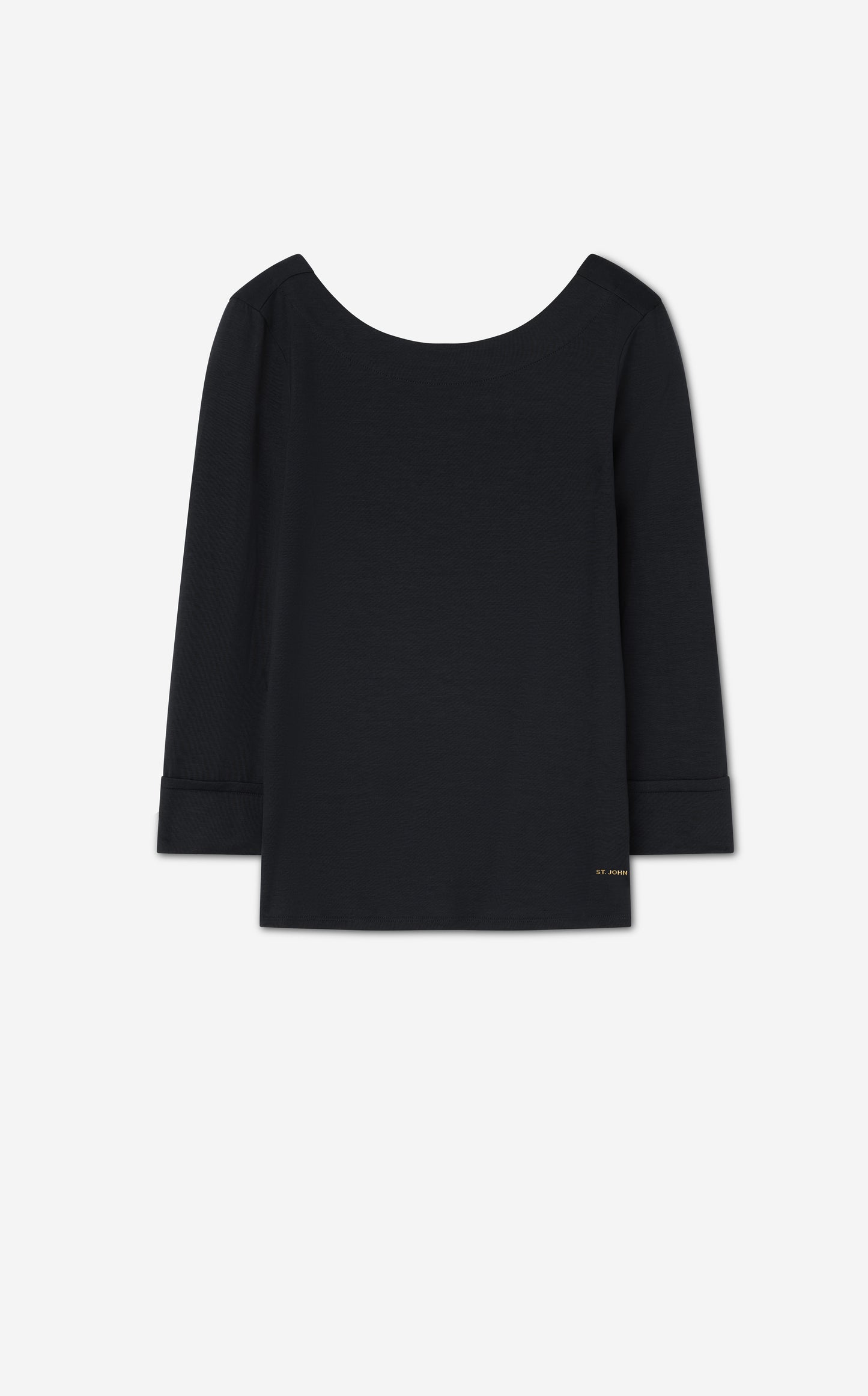 Polished Jersey Boatneck Top