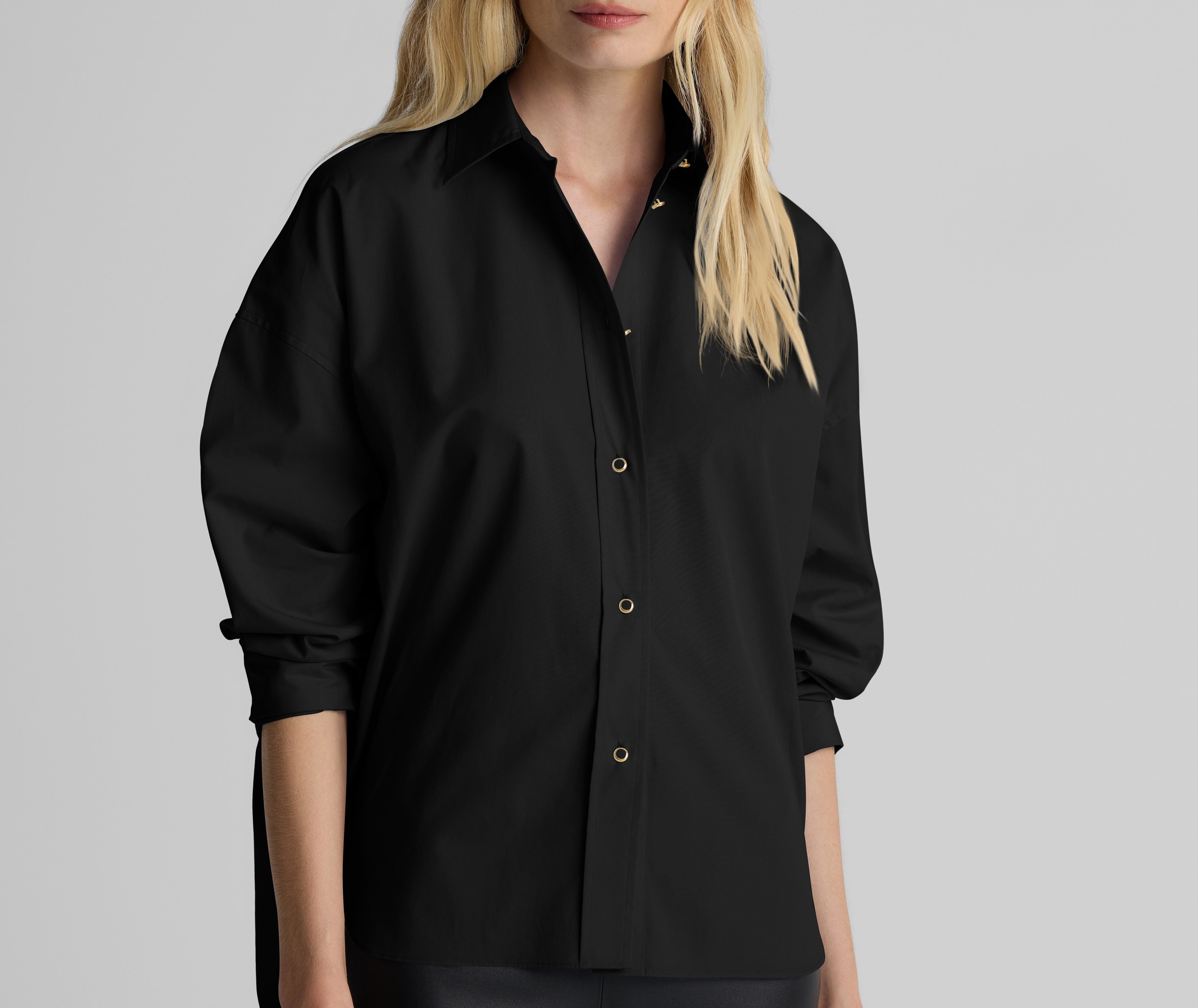 Sharon Blouse In Cotton Poplin – St. John Knits