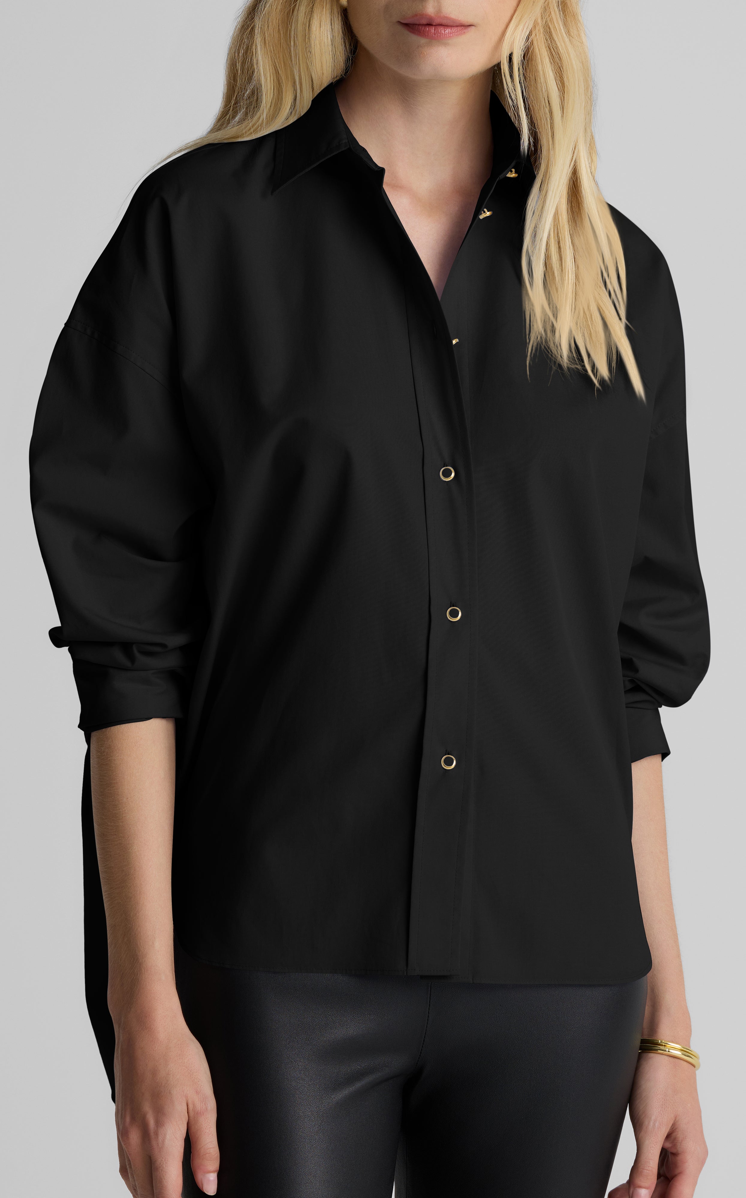 Sharon Blouse In Cotton Poplin – St. John Knits