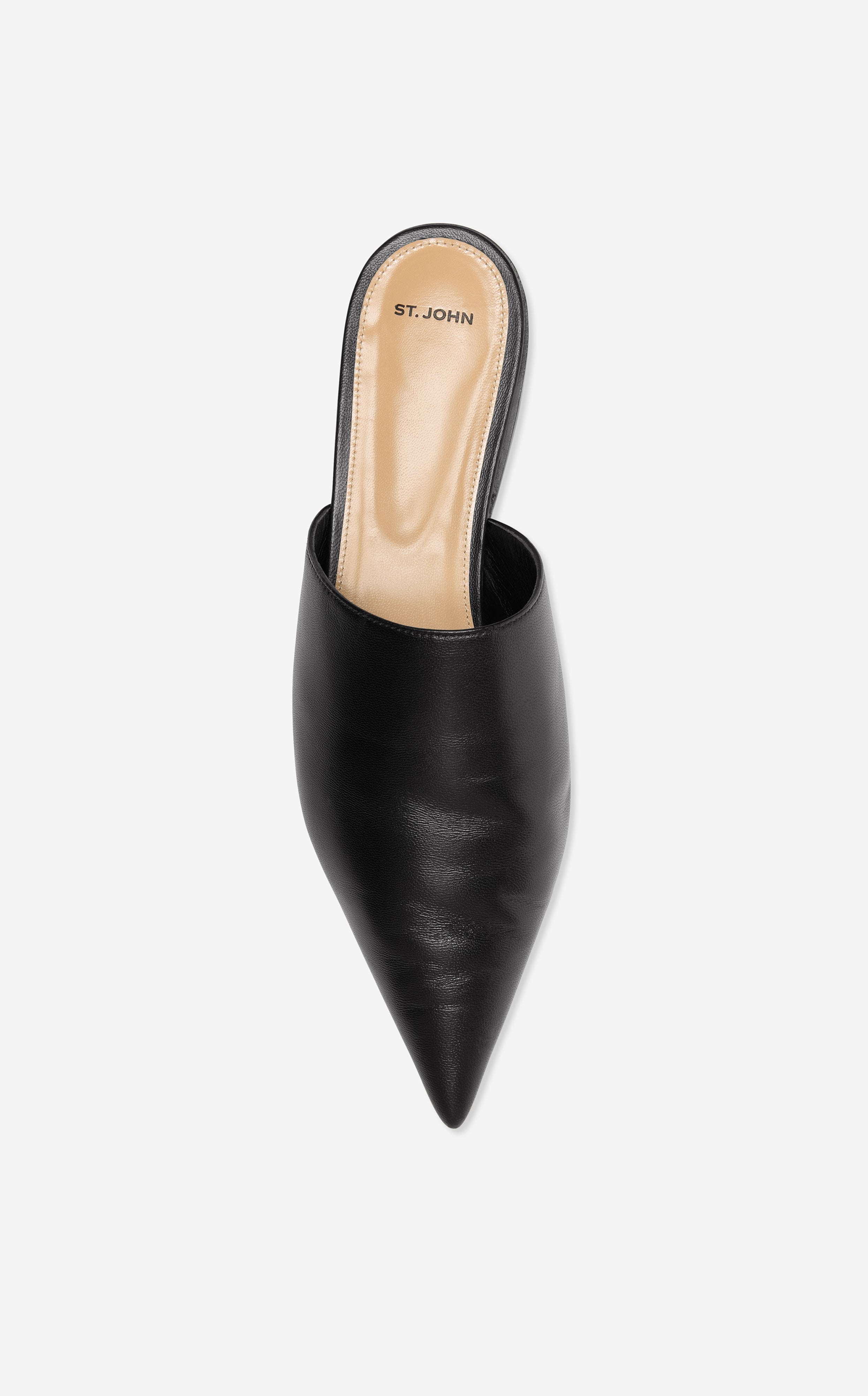 Flat Leather Mule – St. John Knits