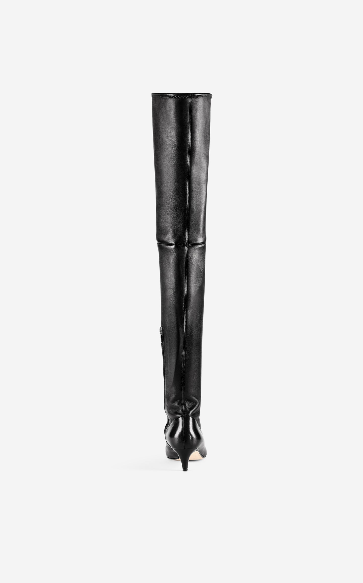 Stretch Leather Over-the-Knee Boot