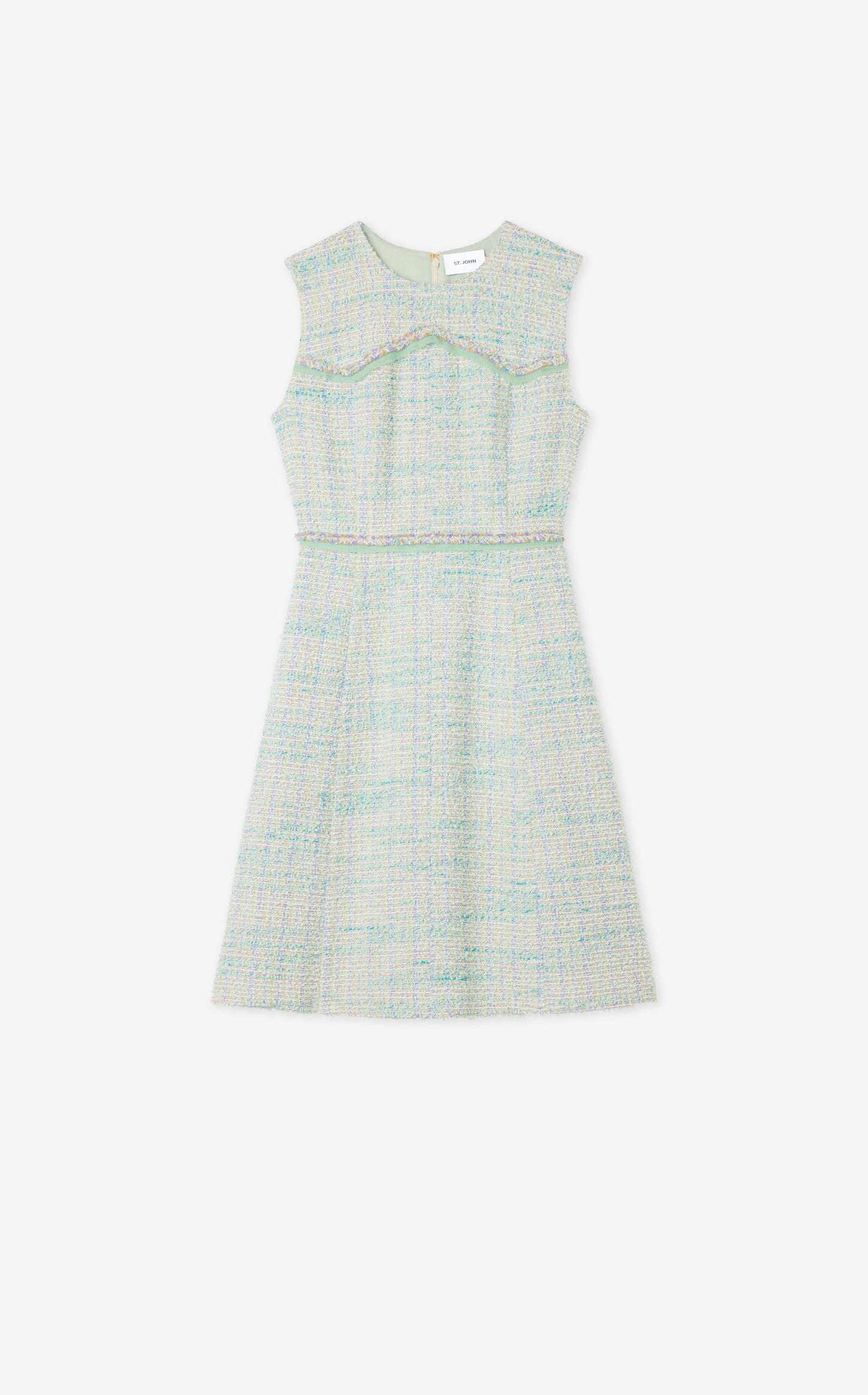 Light Textured Eyelash Tweed Dress