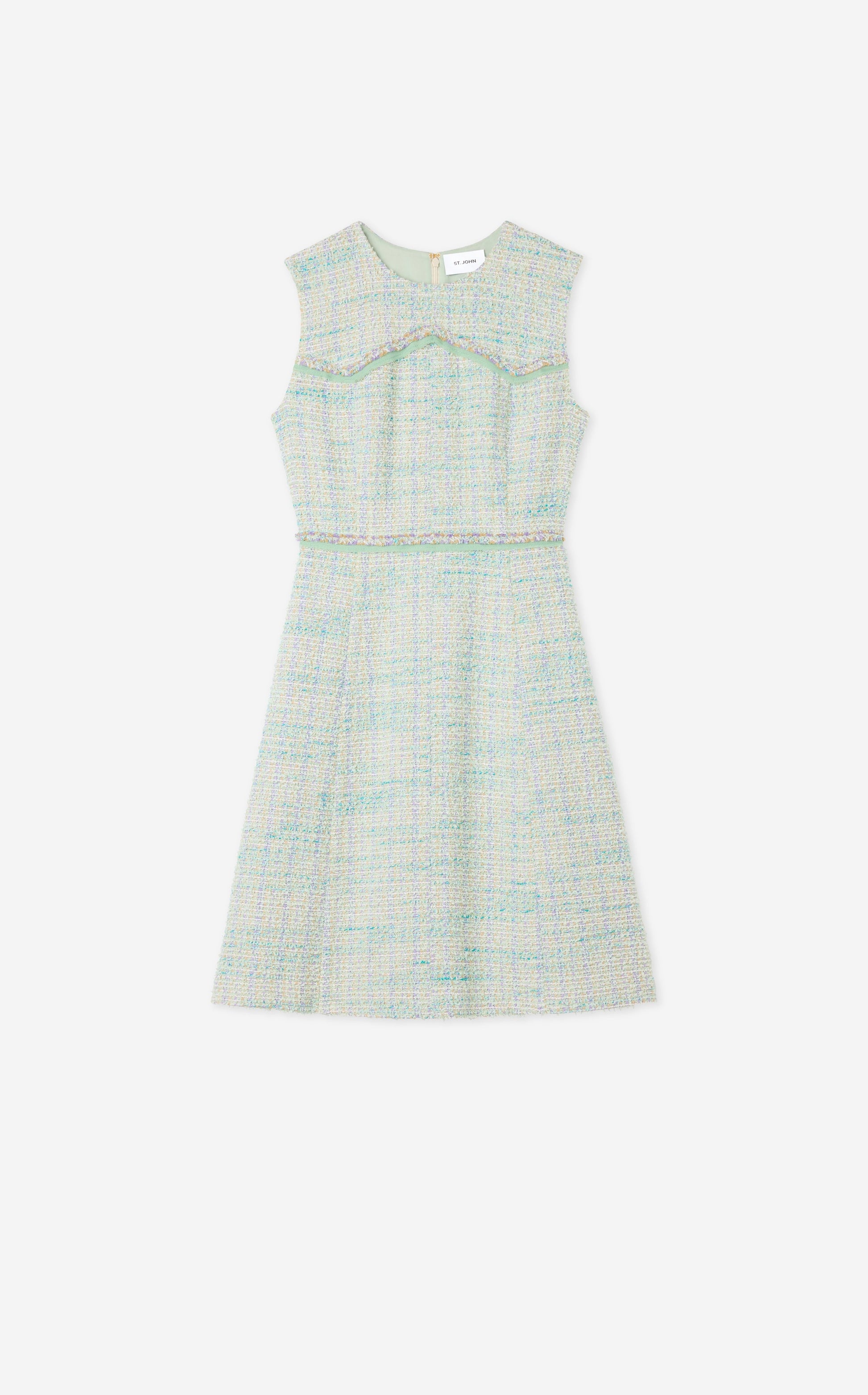 Light Textured Eyelash Tweed Dress