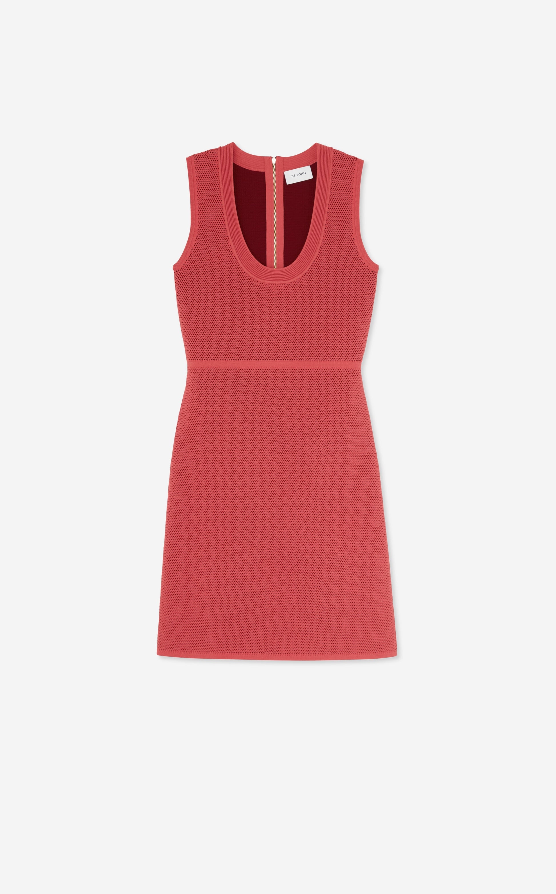 Bi-Tonal Stretch Knit Dress
