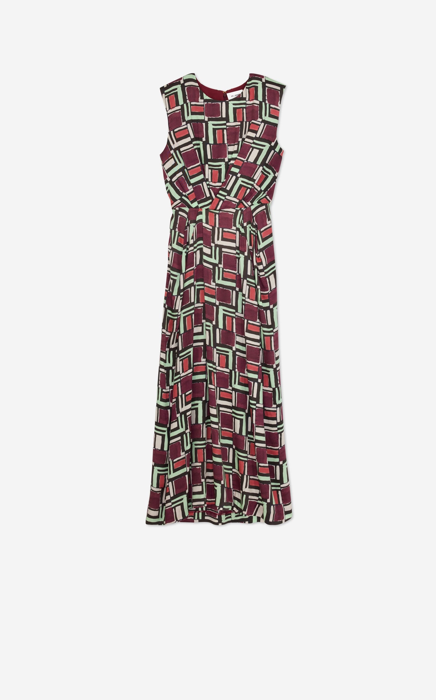 Painted Geo Print Dress