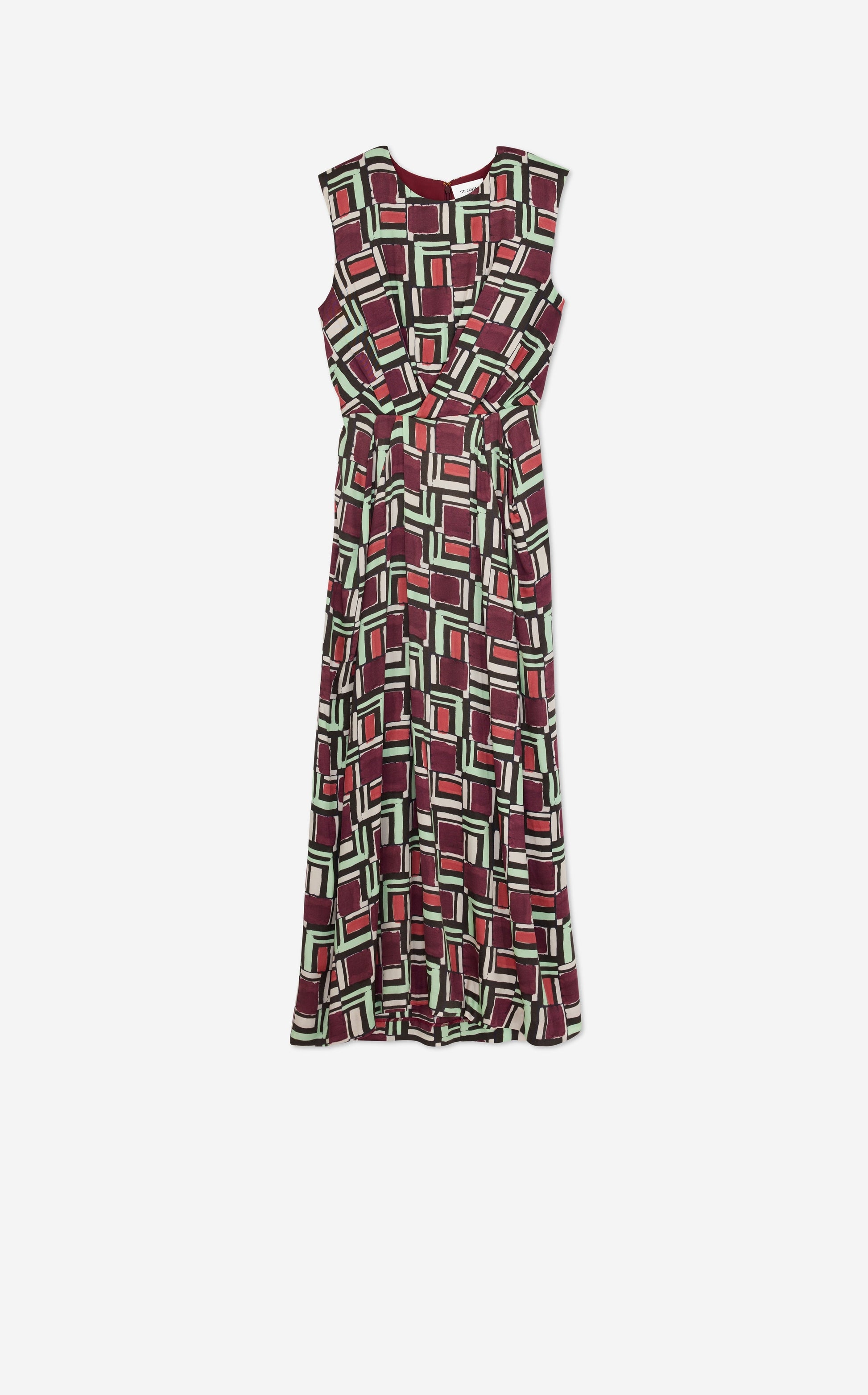 Painted Geo Print Dress