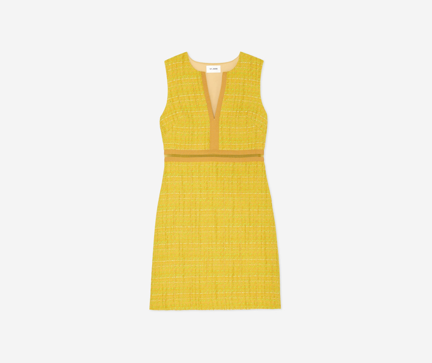 Lurex Tweed Sleeveless Dress