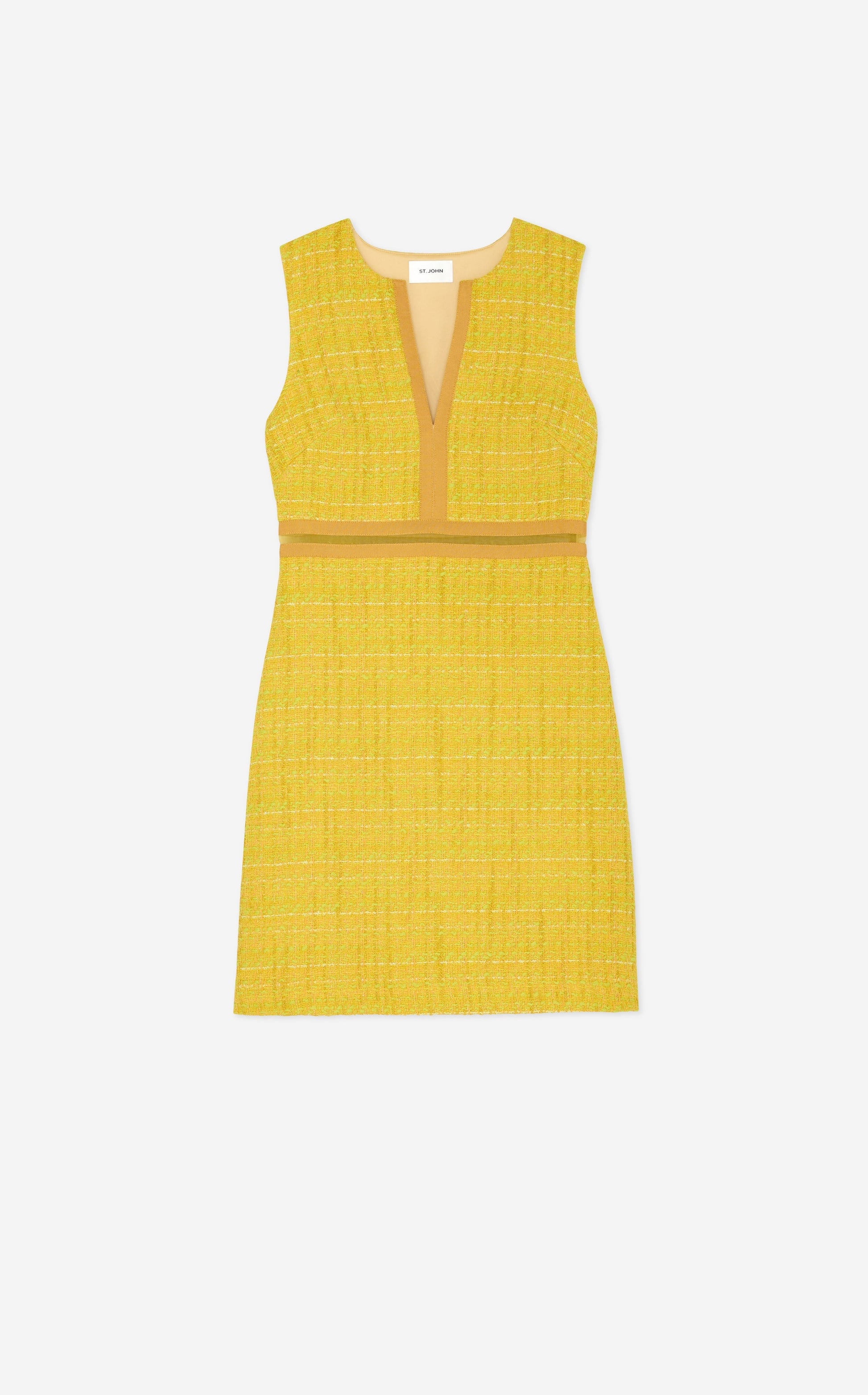 Lurex Tweed Sleeveless Dress