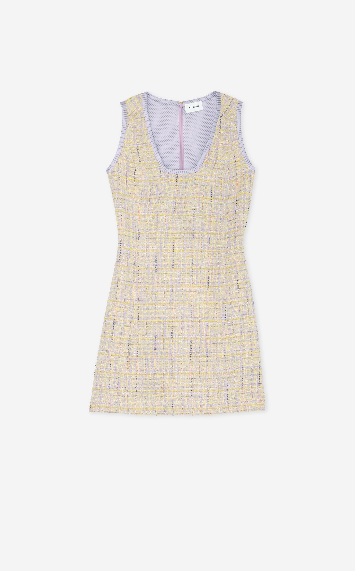 Lurex Tweed V-Neck Dress
