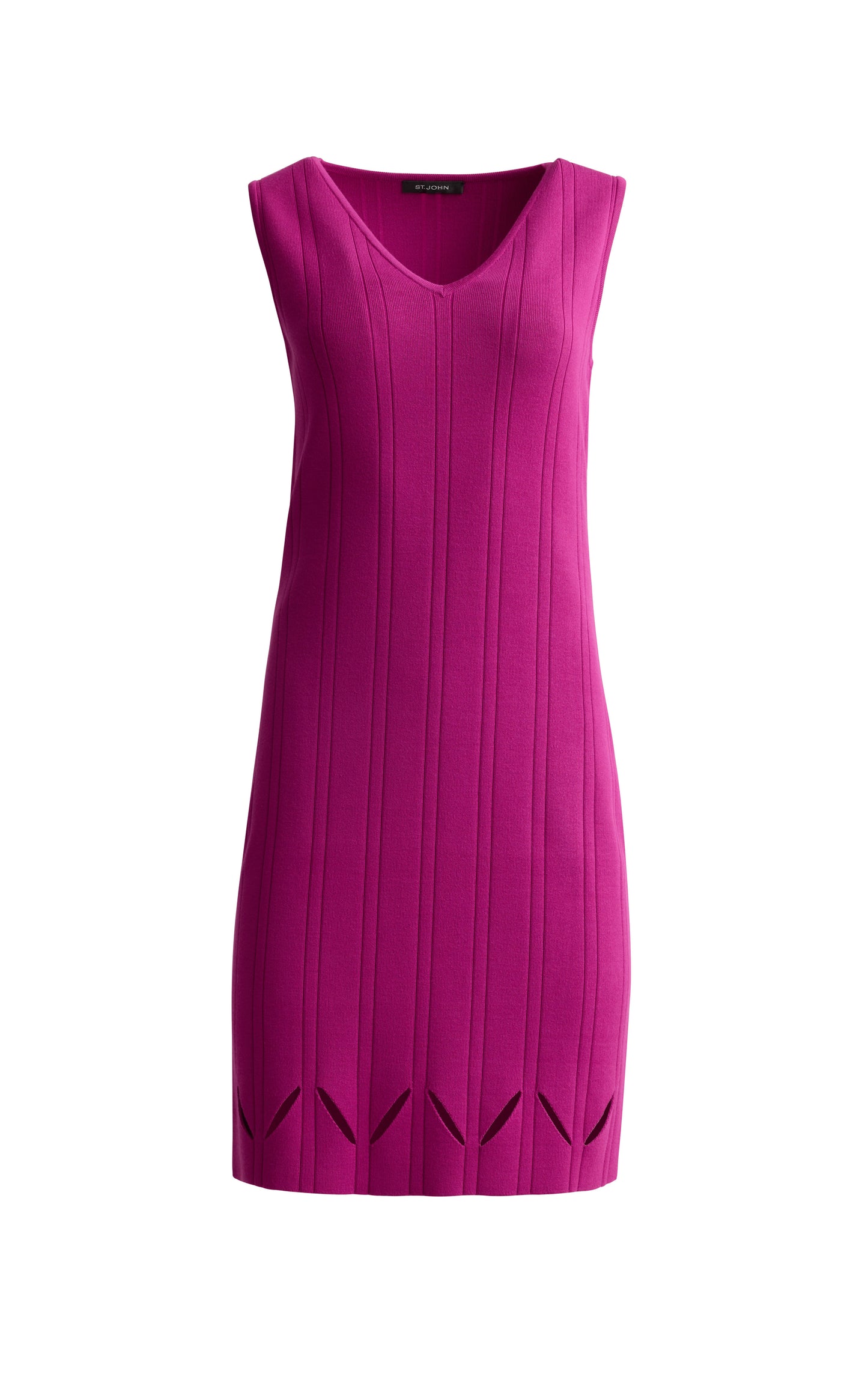 Knit V-Neck Cutout Dress