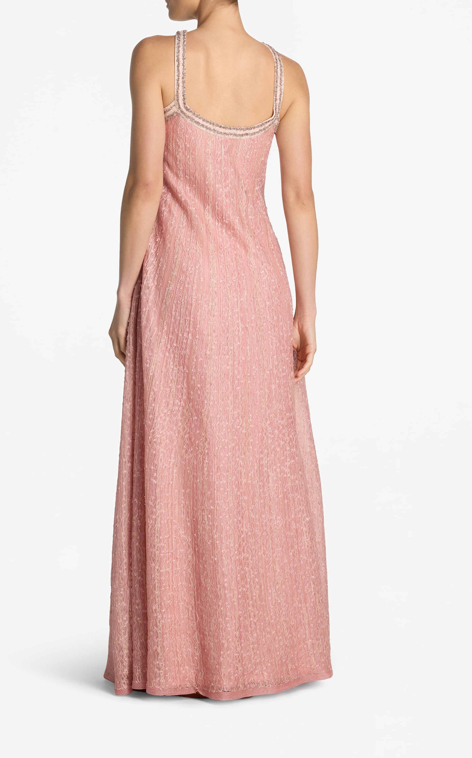 Rhinestone Mesh Knit Dress