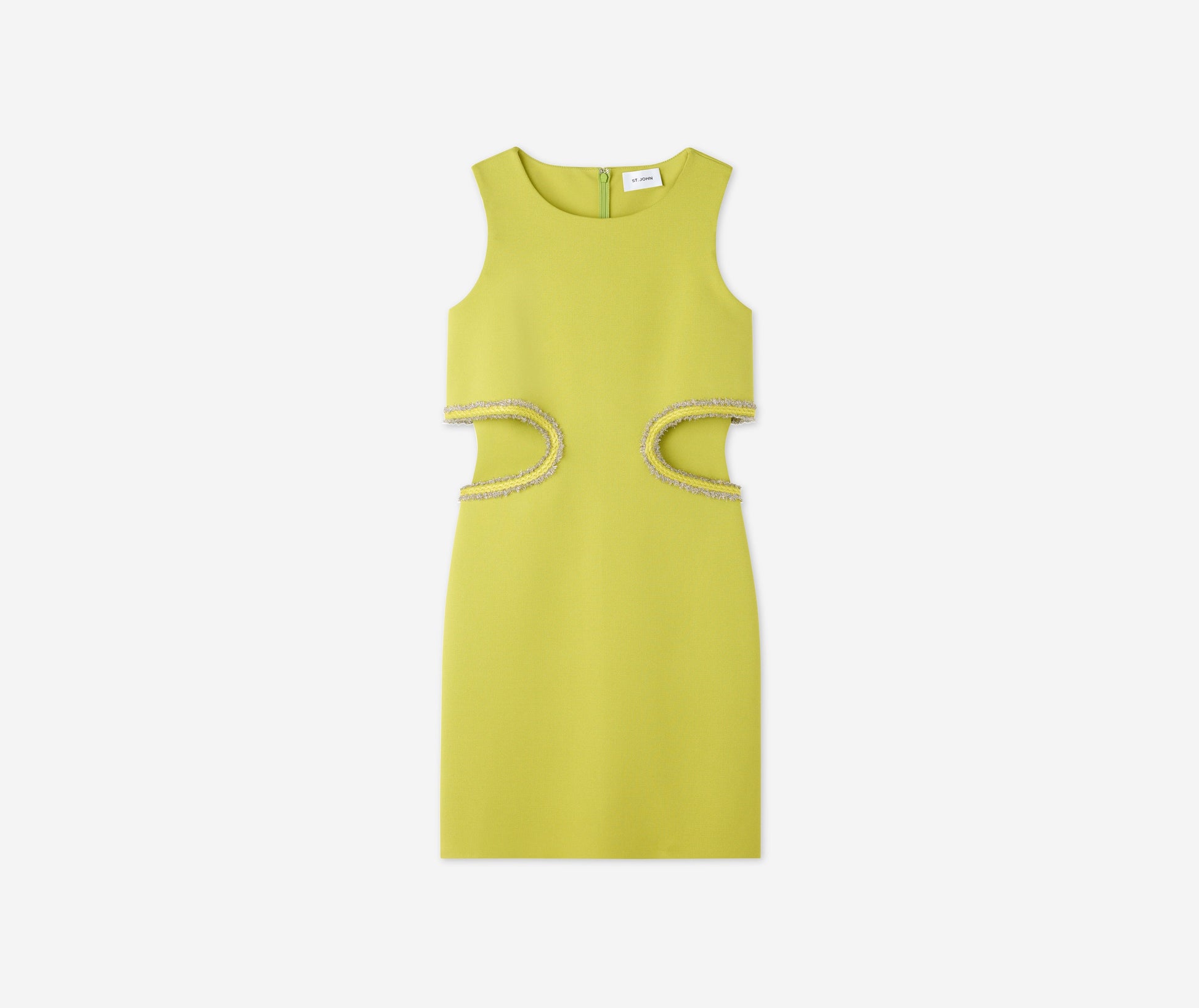 Stretch Viscose Cut-Out Top Frame Dress