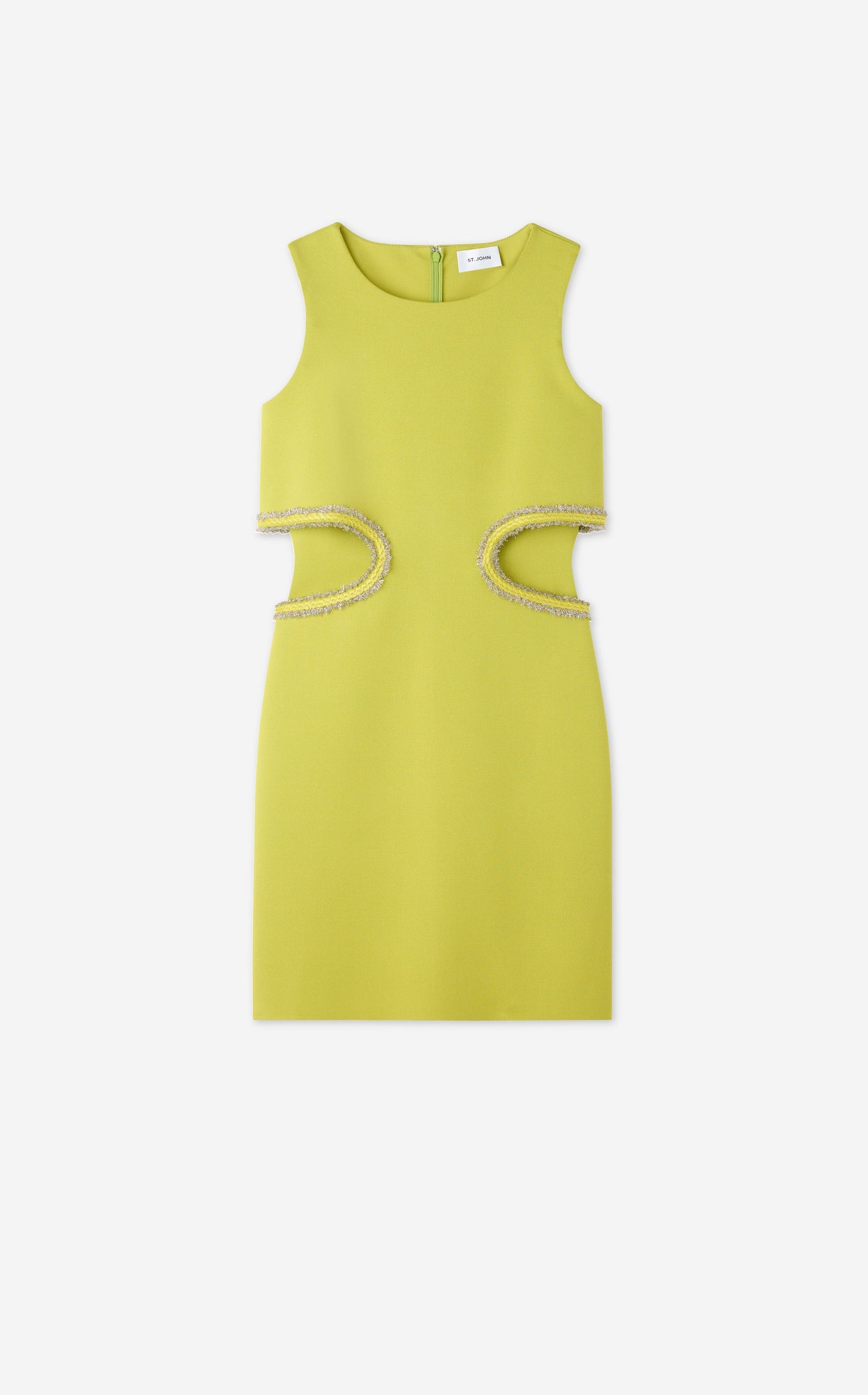 Stretch Viscose Cut-Out Top Frame Dress