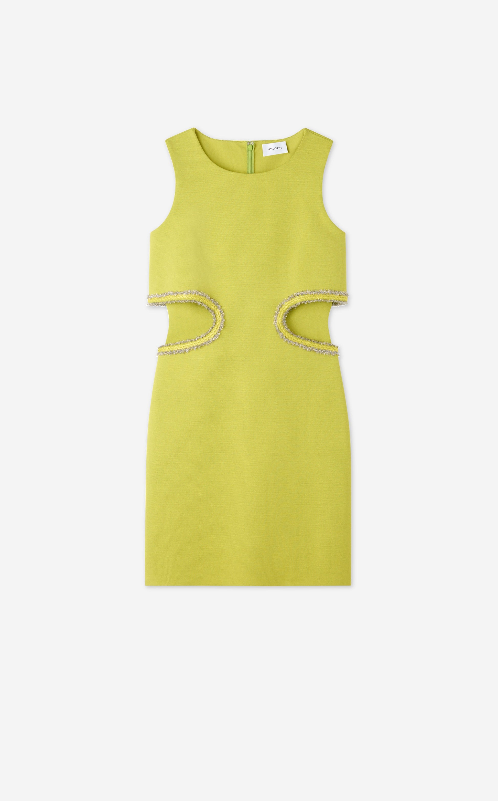 Stretch Viscose Cut-Out Top Frame Dress