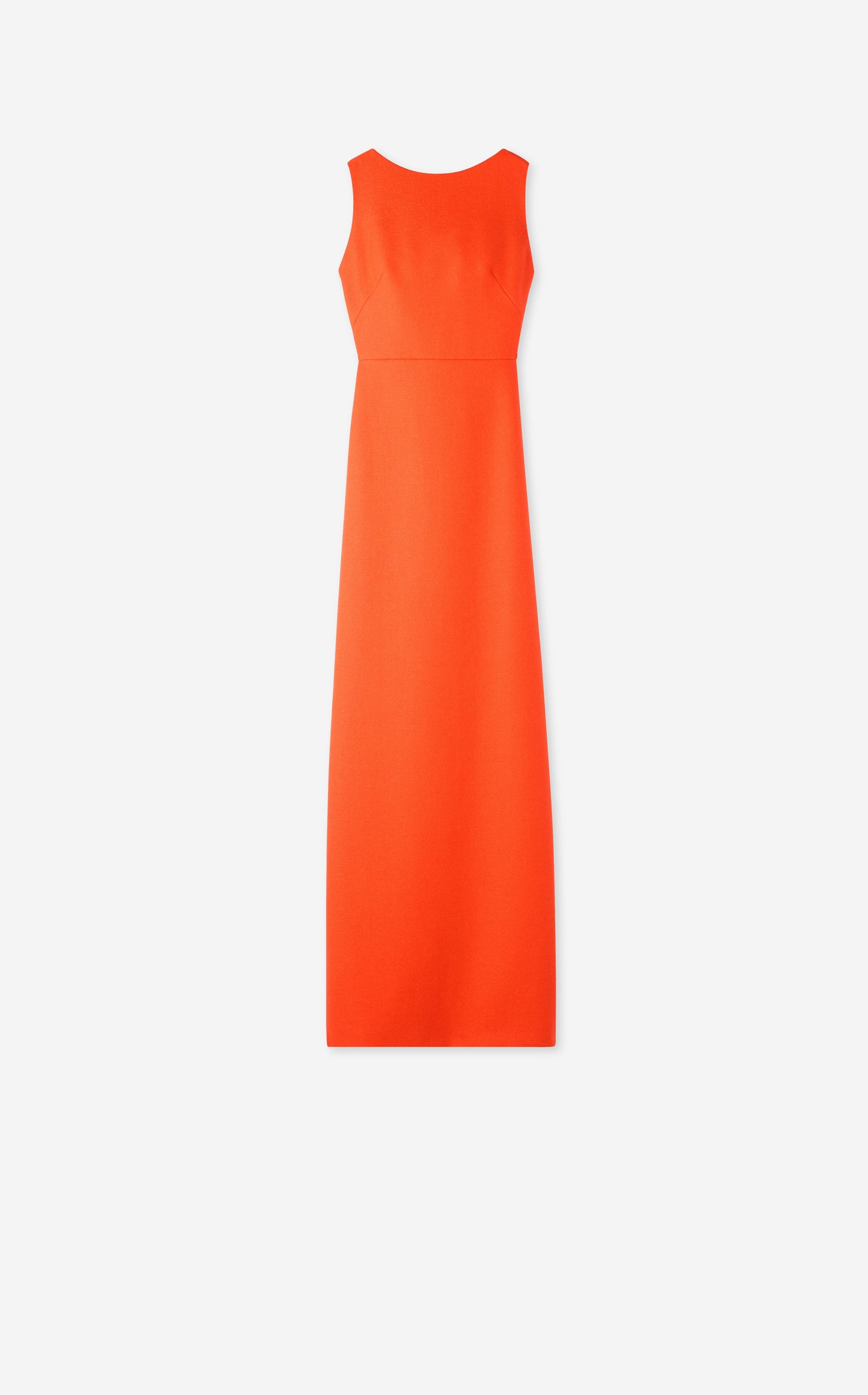 Textured Wool Cowl Back Gown