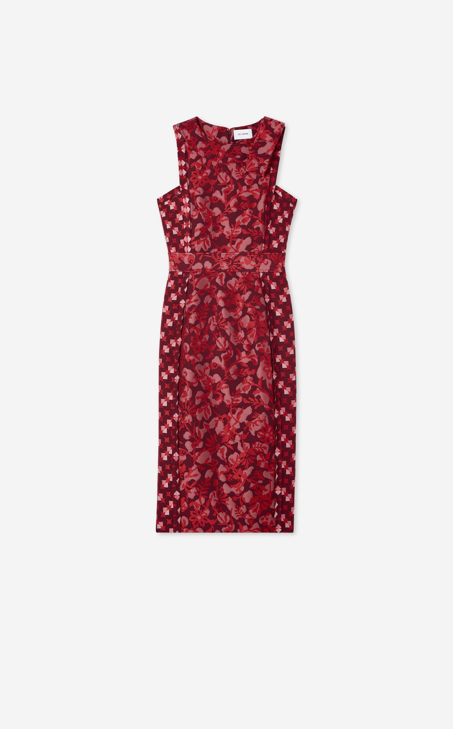 Geo Botanical Jacquard Dress