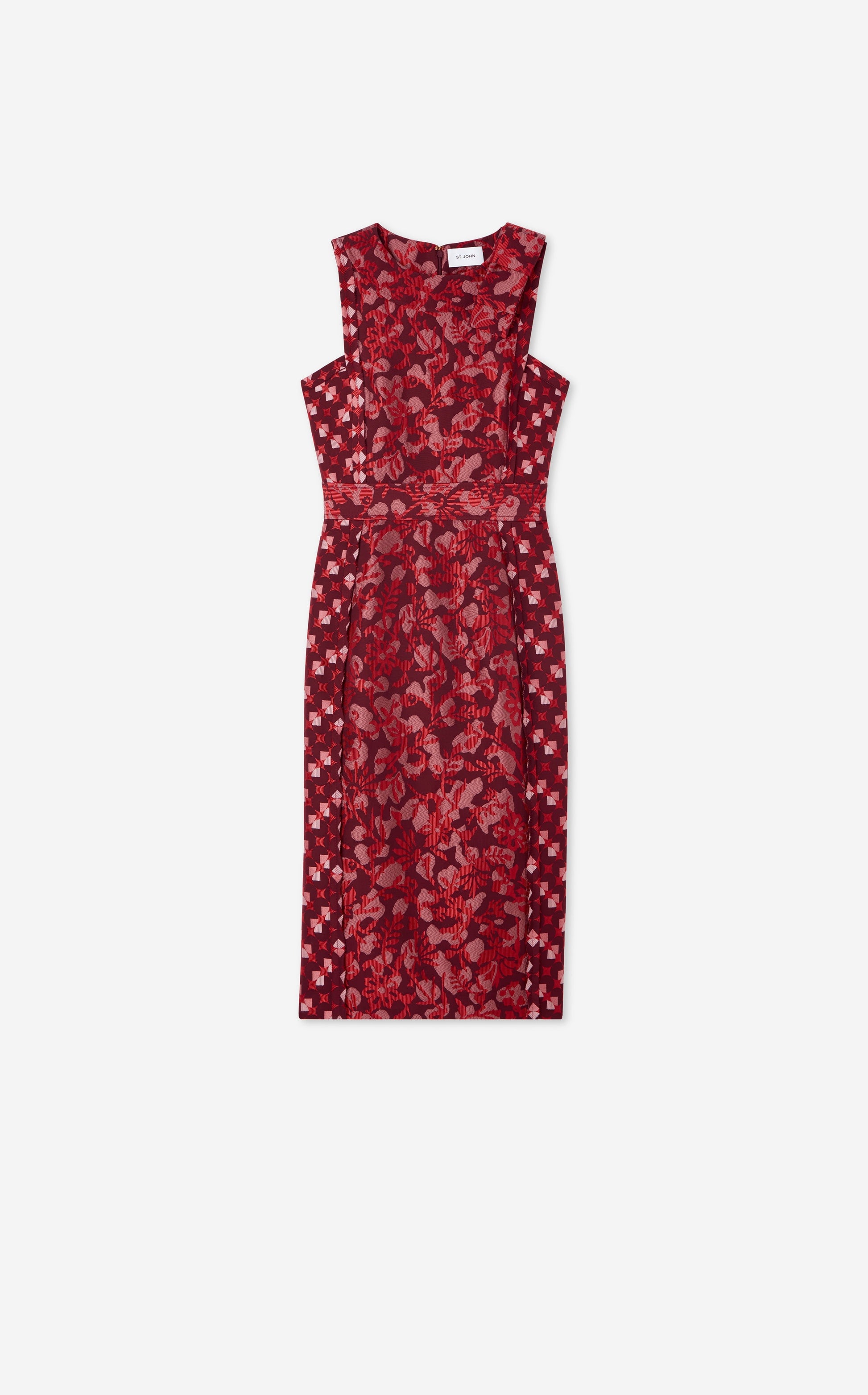 Geo Botanical Jacquard Dress