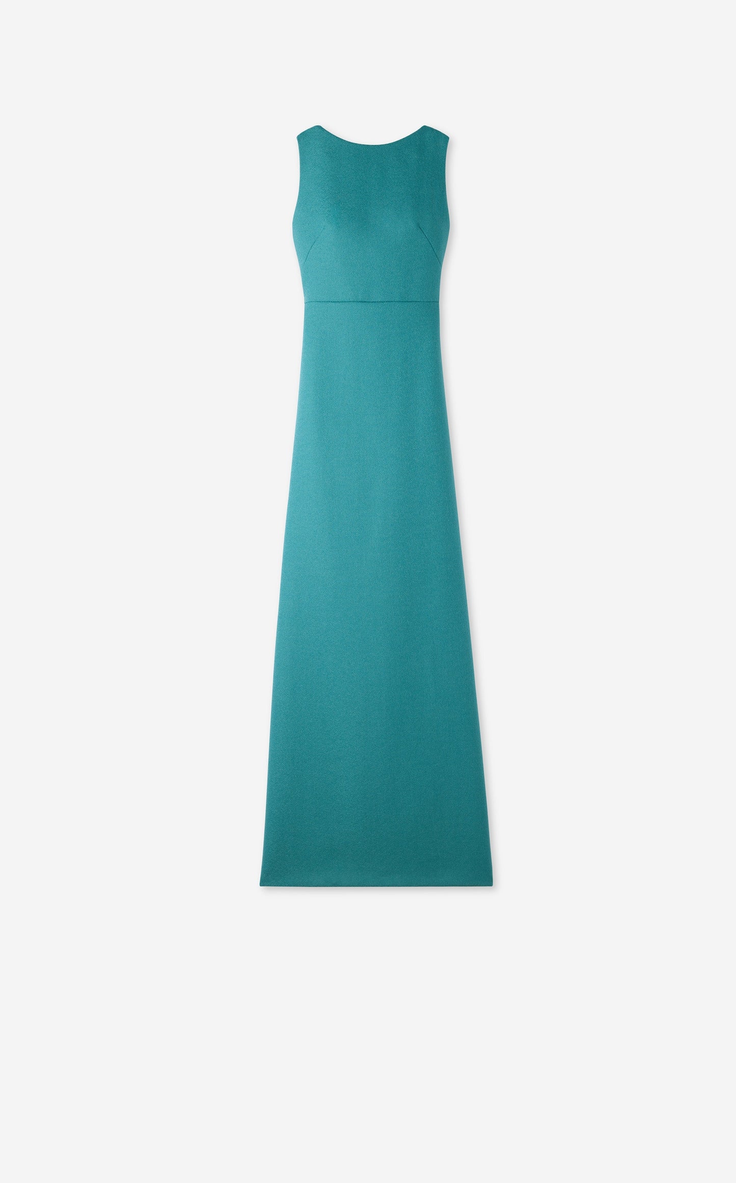 Textured Wool Cowl Back Gown