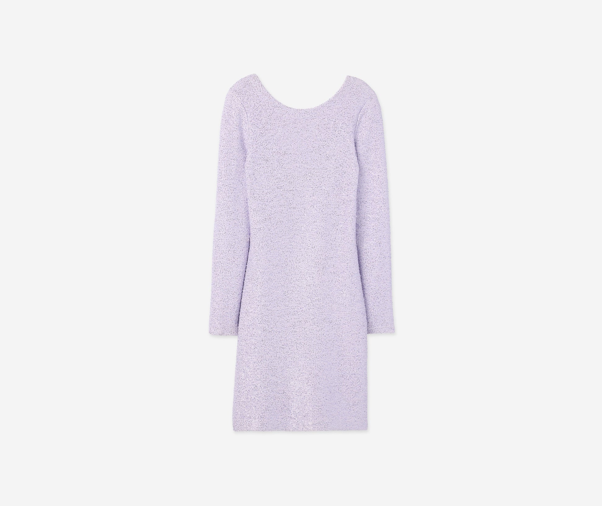 Sequin Knit Long Sleeve Dress