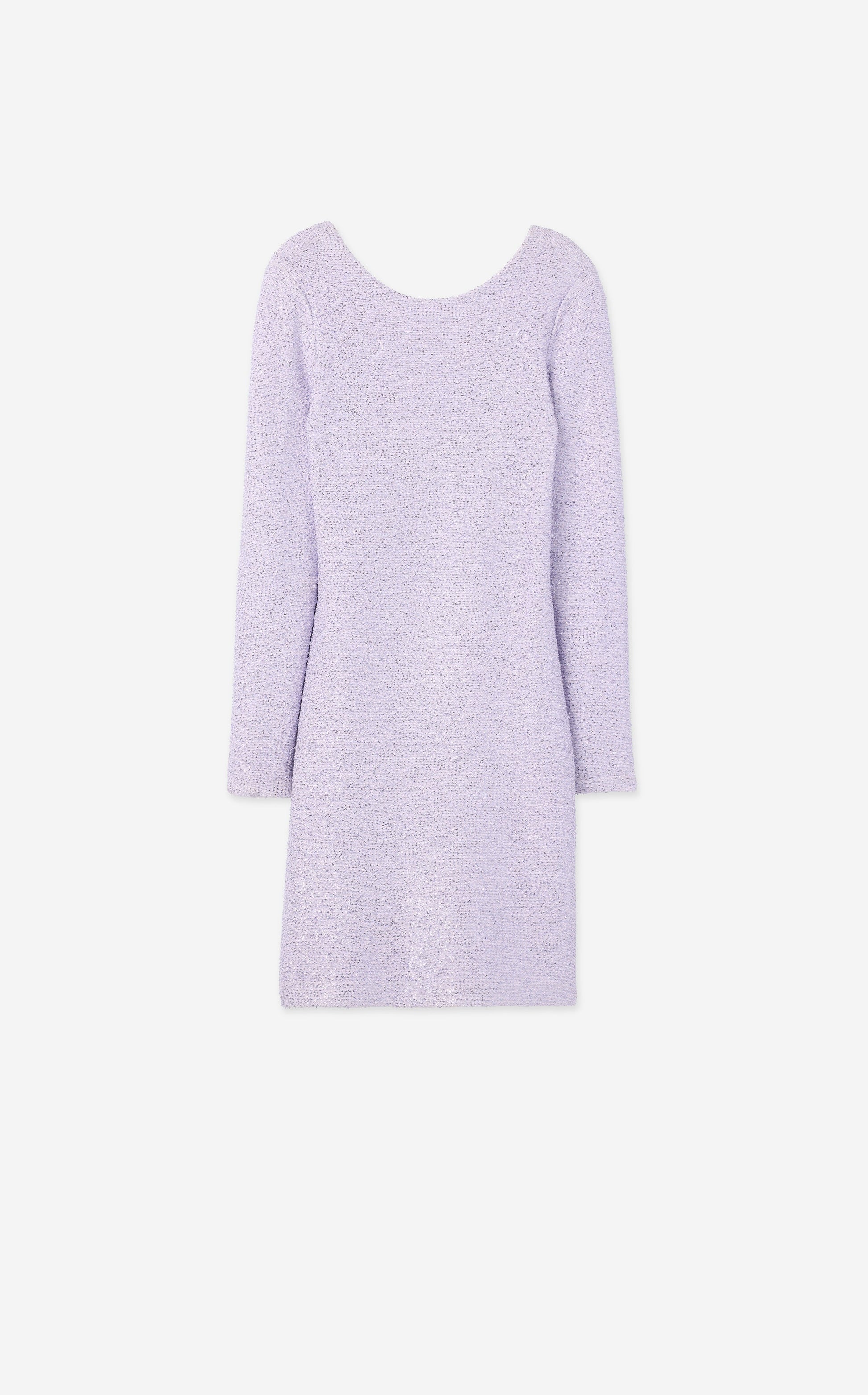 Sequin Knit Long Sleeve Dress