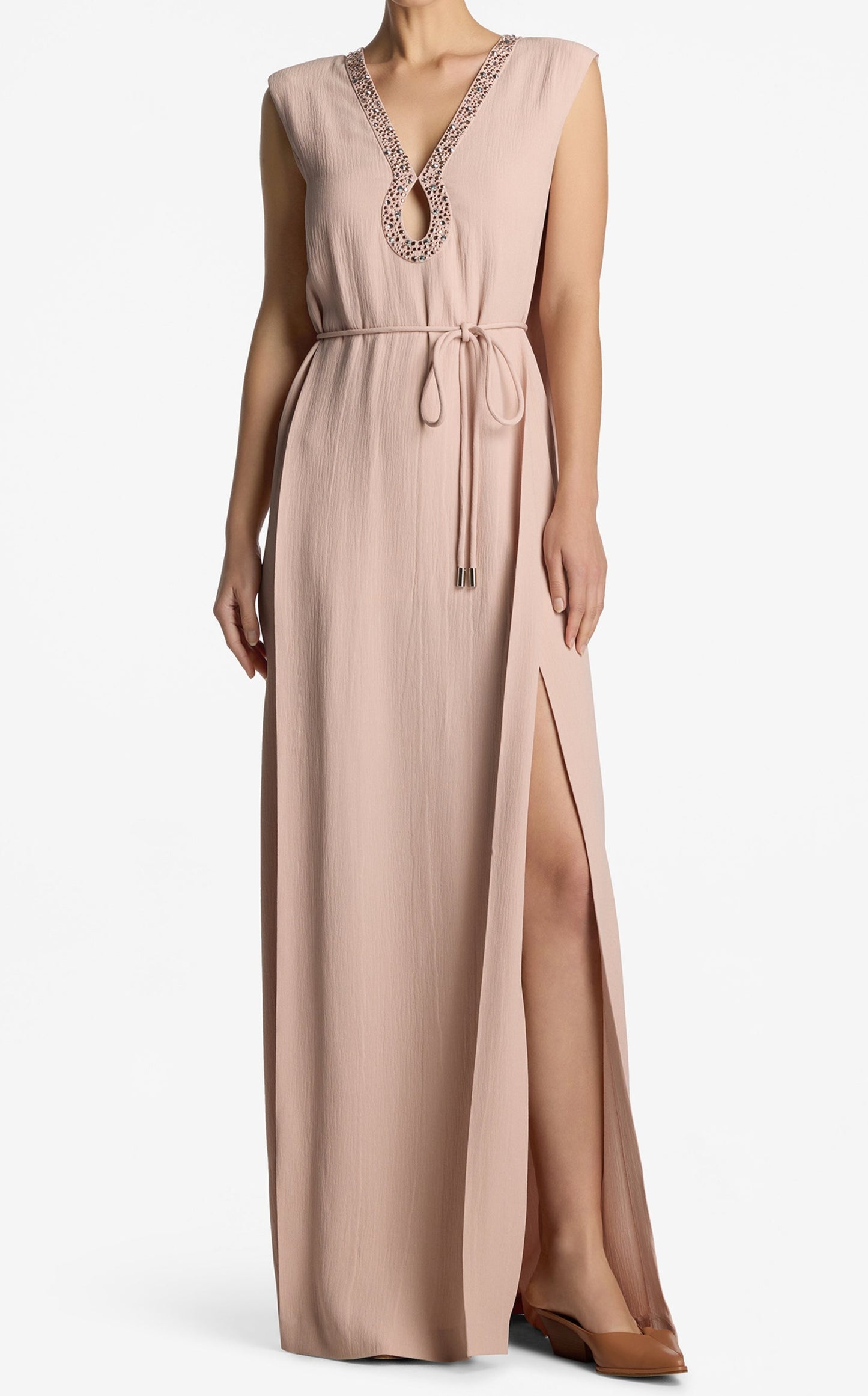 Hammered Satin Gown