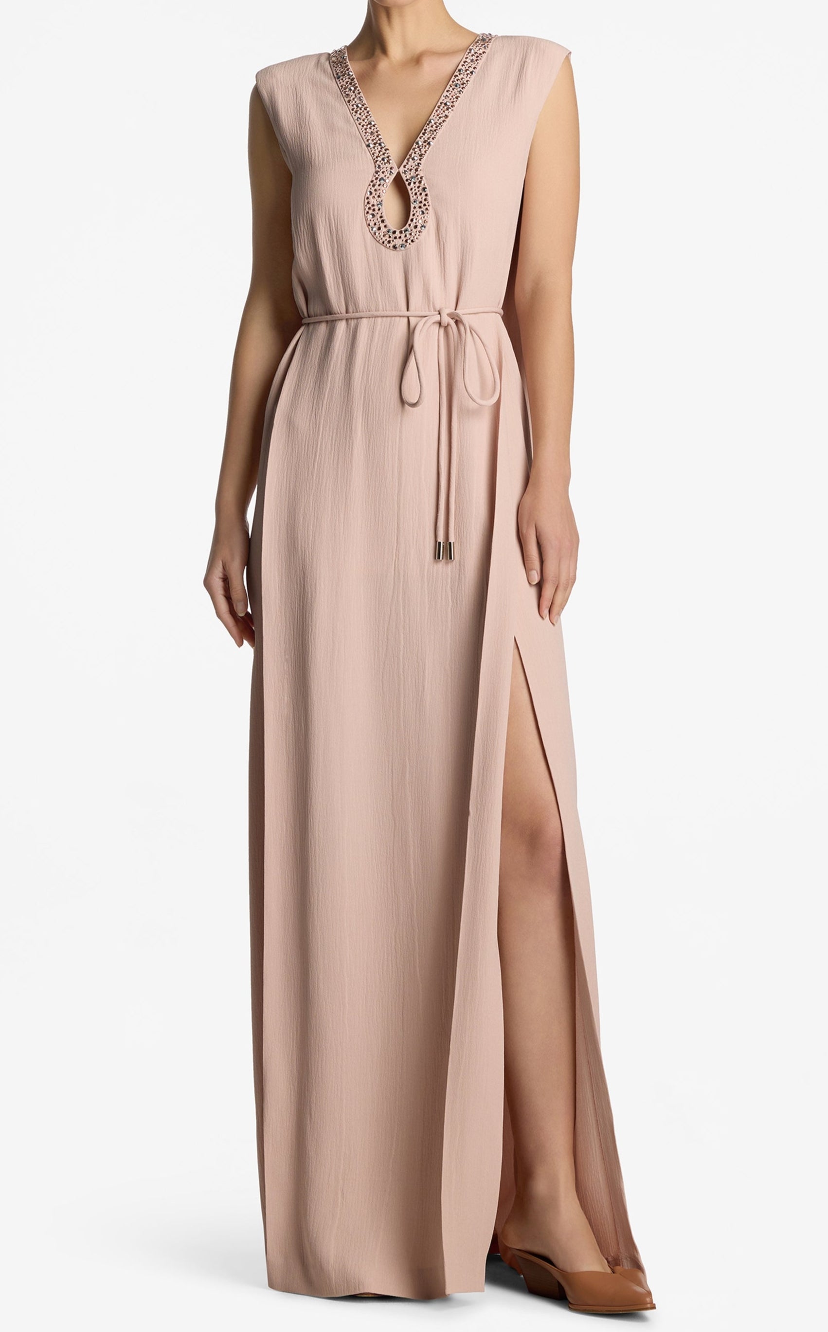 Hammered Satin Gown