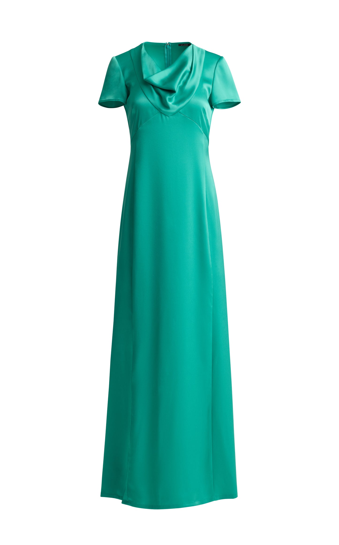 Liquid Satin Cowl Neck Gown