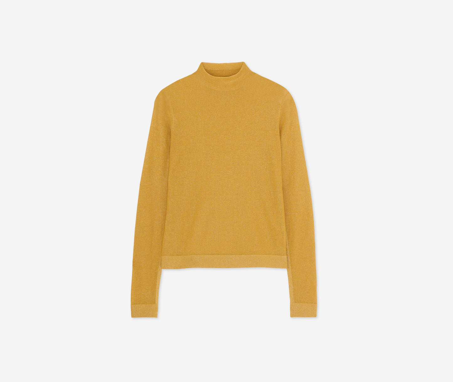 Lurex Jersey Knit Turtleneck