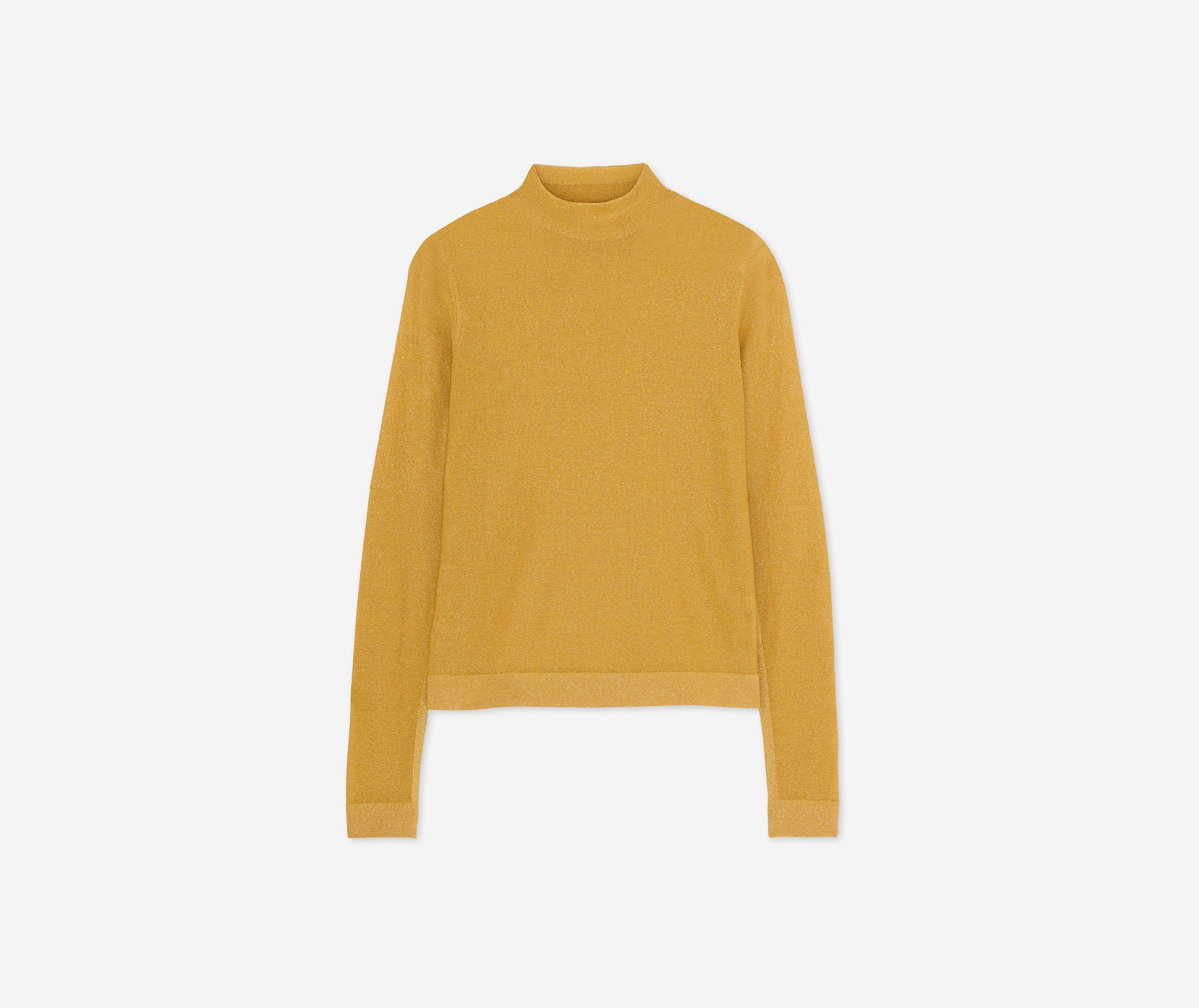 Lurex Jersey Knit Turtleneck