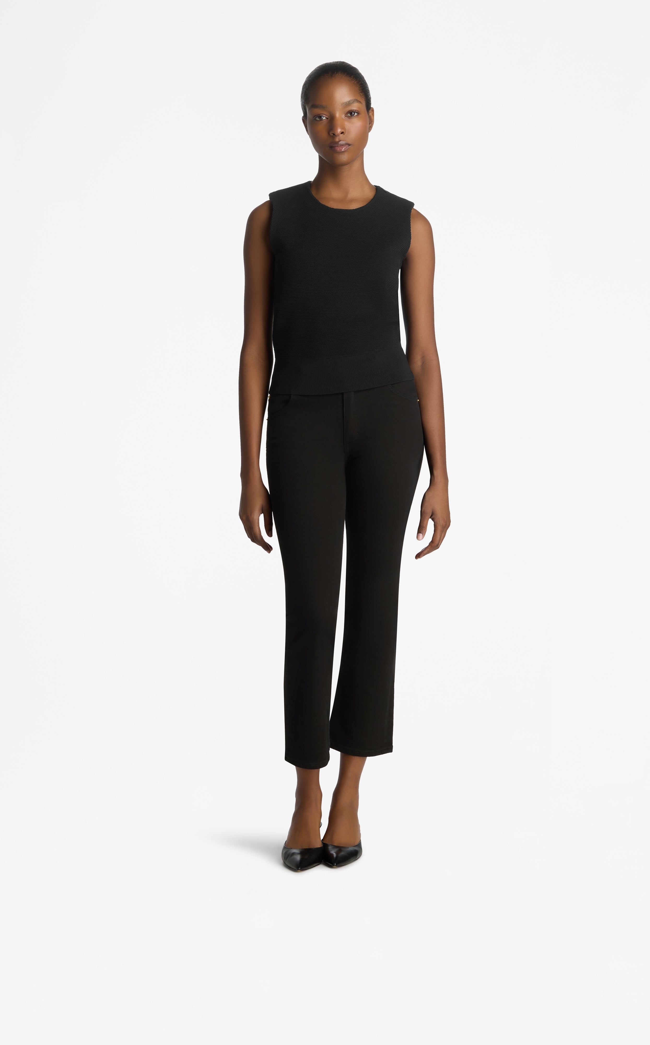 ella selectshop cotton pique T ブラック ella selectshop cotton pique T ブラック - メルカリ