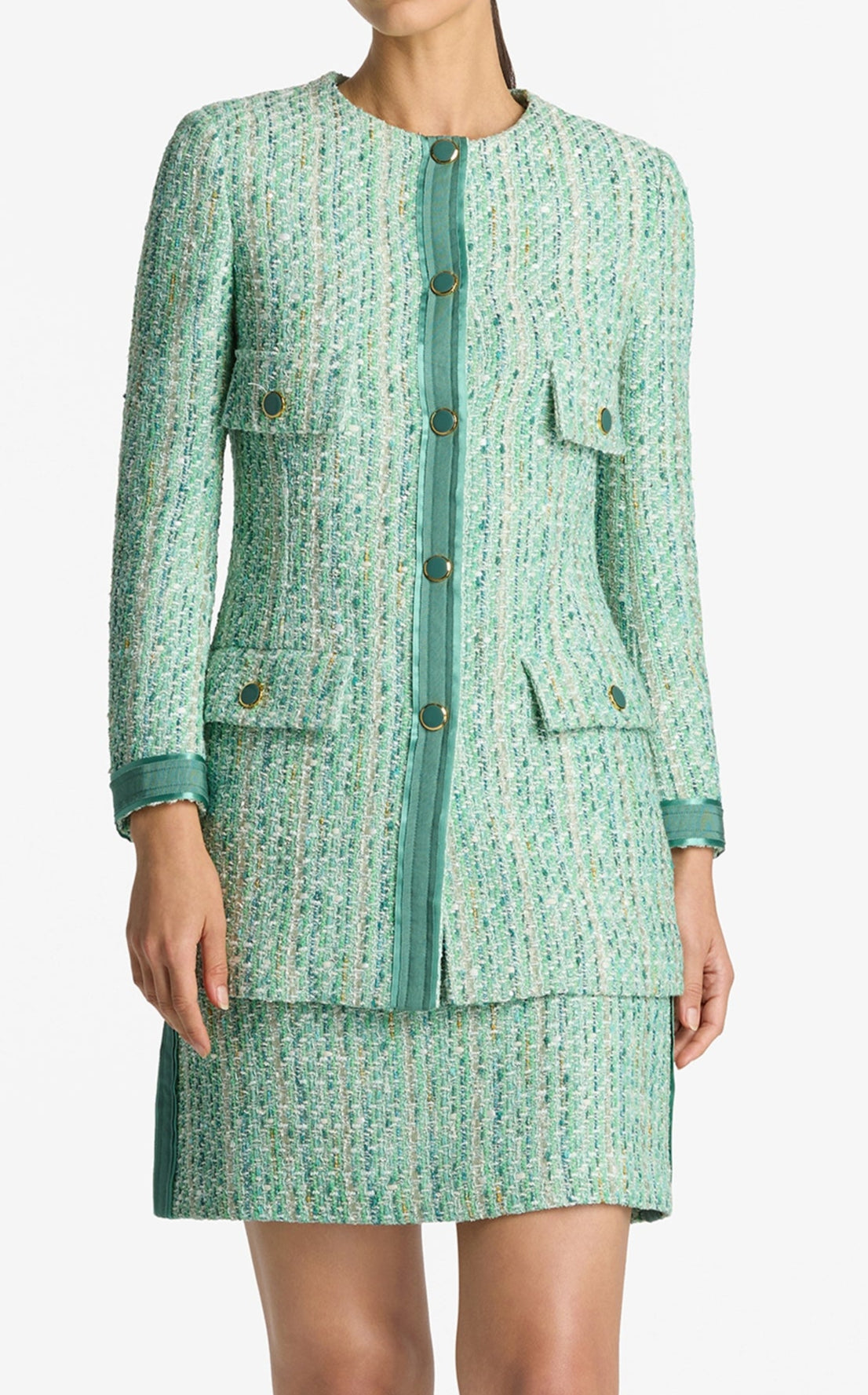 Lurex Slub Tweed Jacket