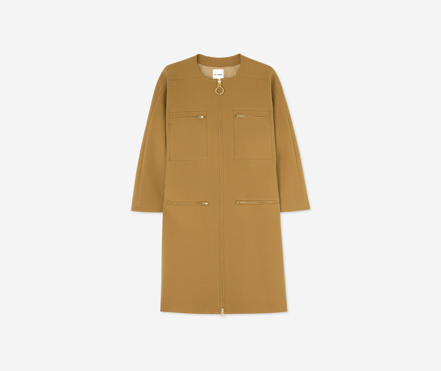 Stretch Crepe Long Jacket