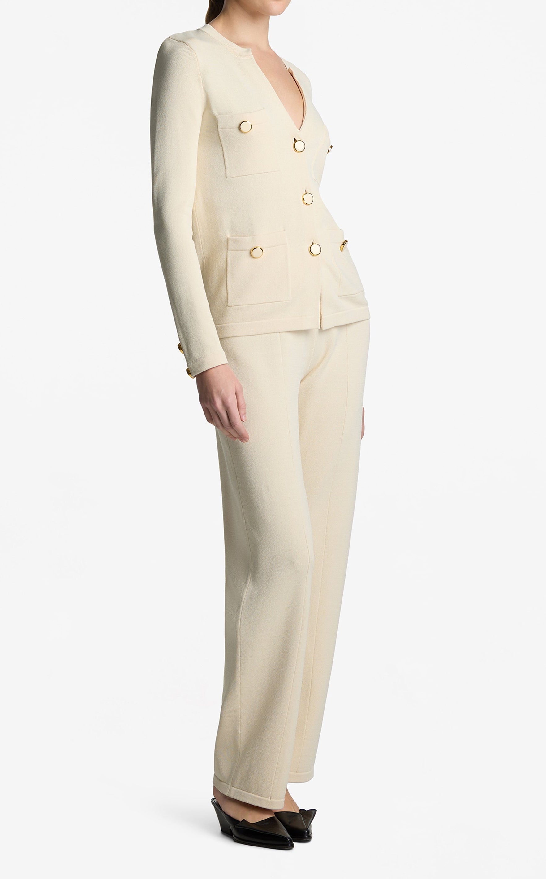 Santiago Knit Button Jacket – St. John Knits