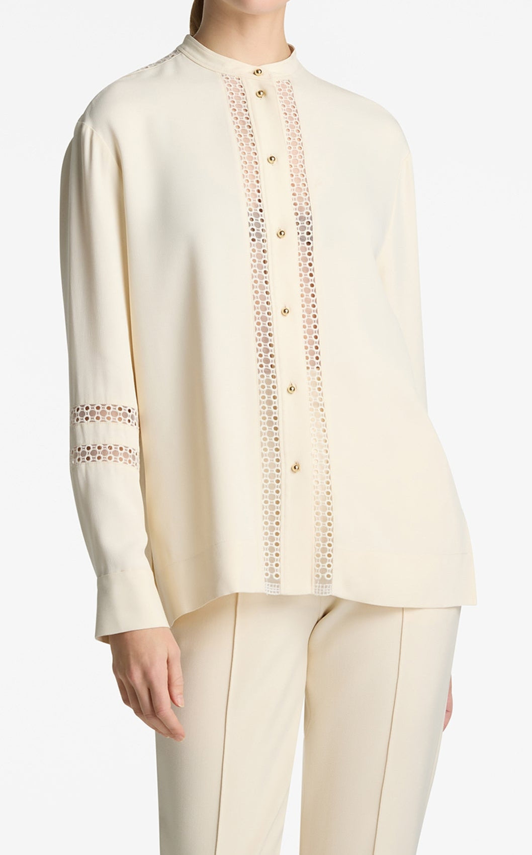 Satin Back Crepe Blouse