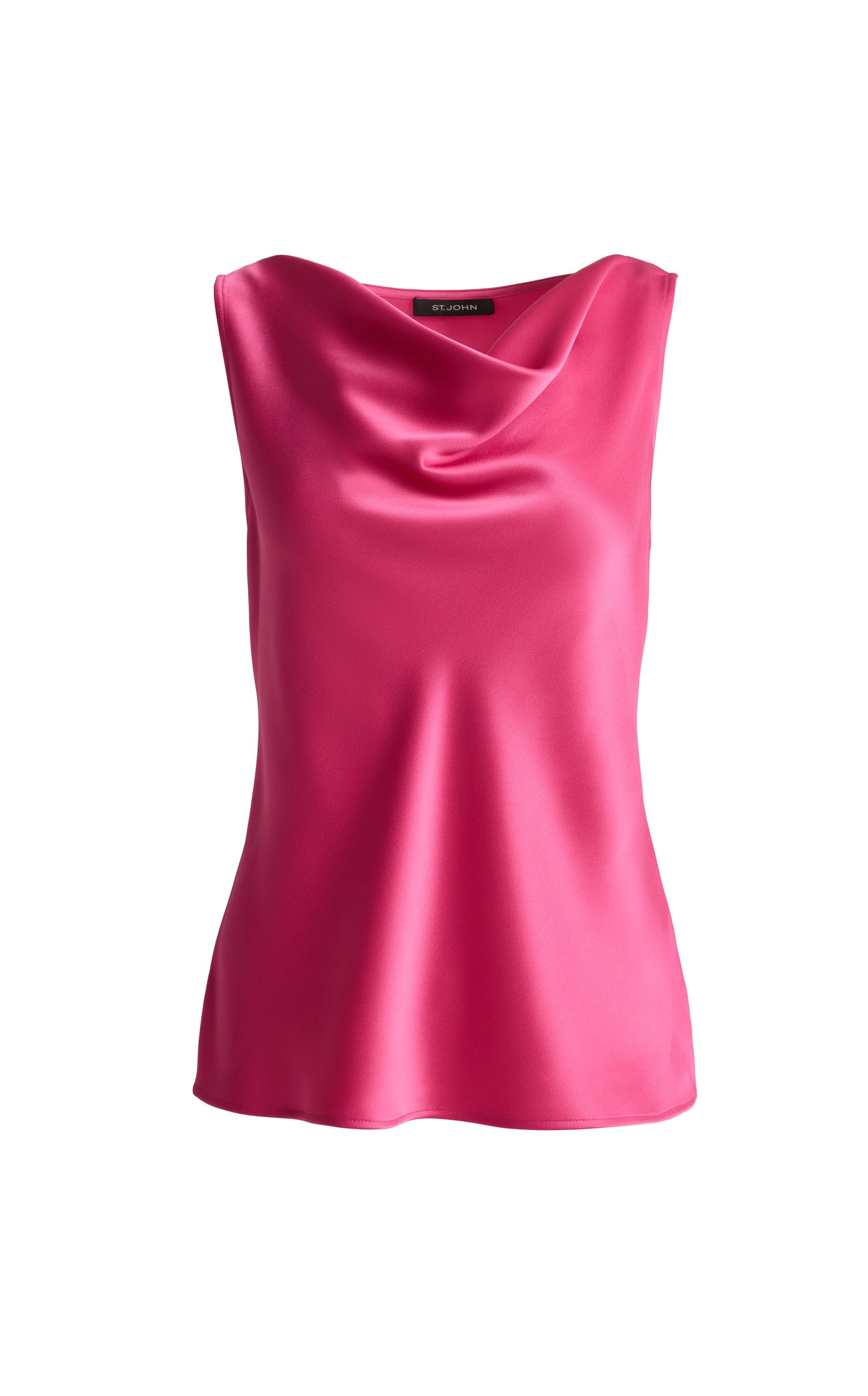 Liquid Satin Cowl Neck Shell