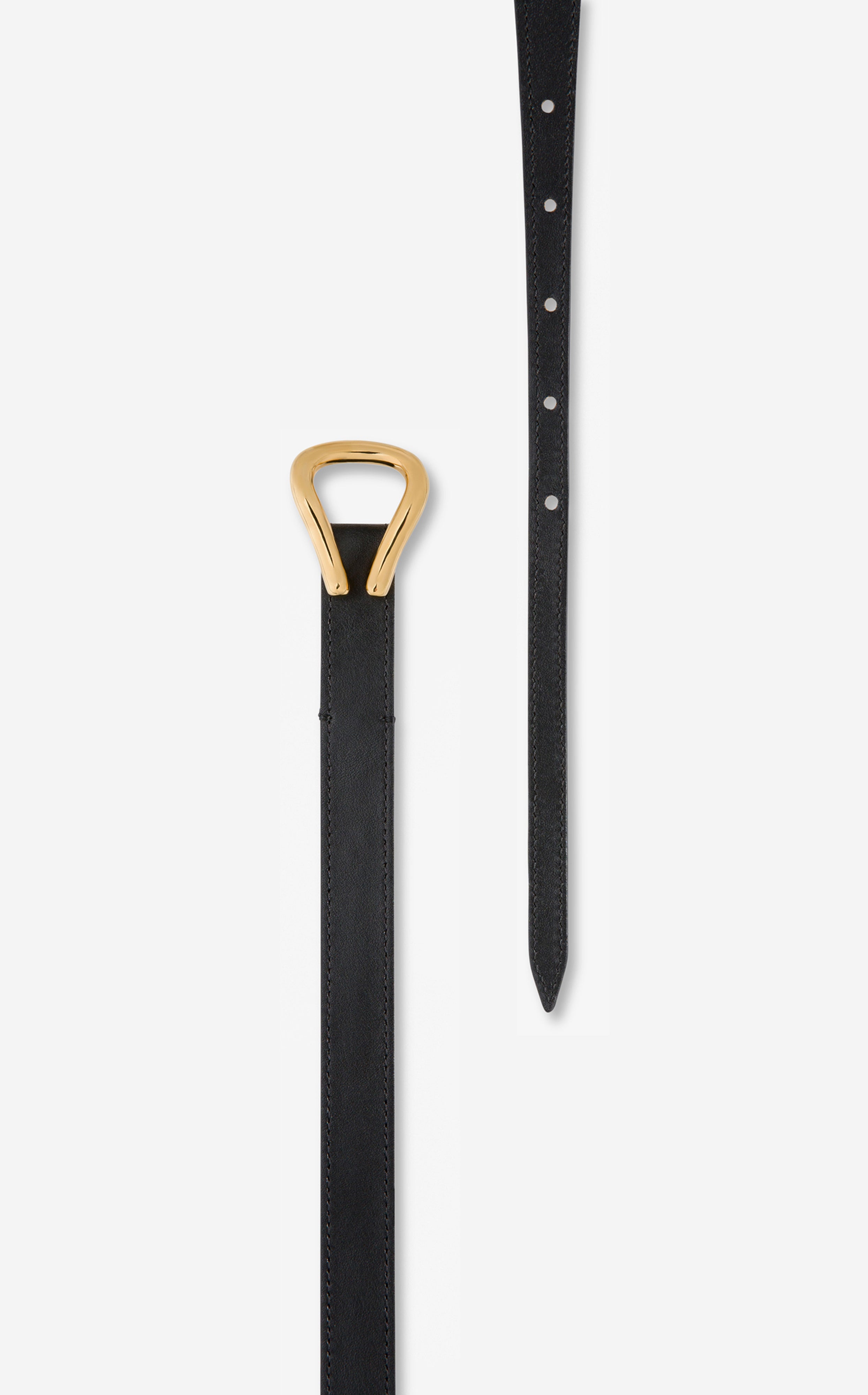 Thin Leather Loop Belt – St. John Knits
