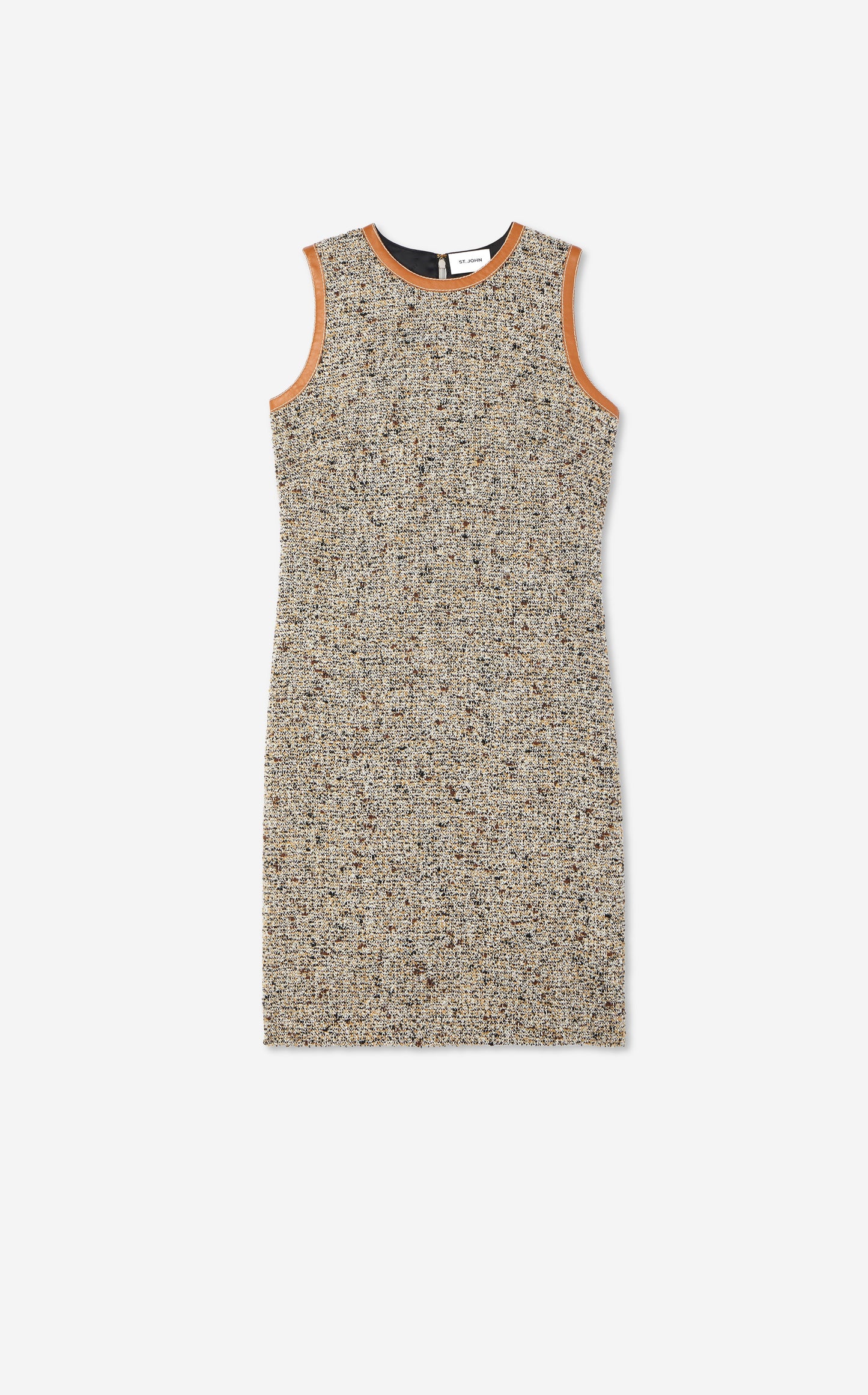 Multicolor Boucle Tweed Dress