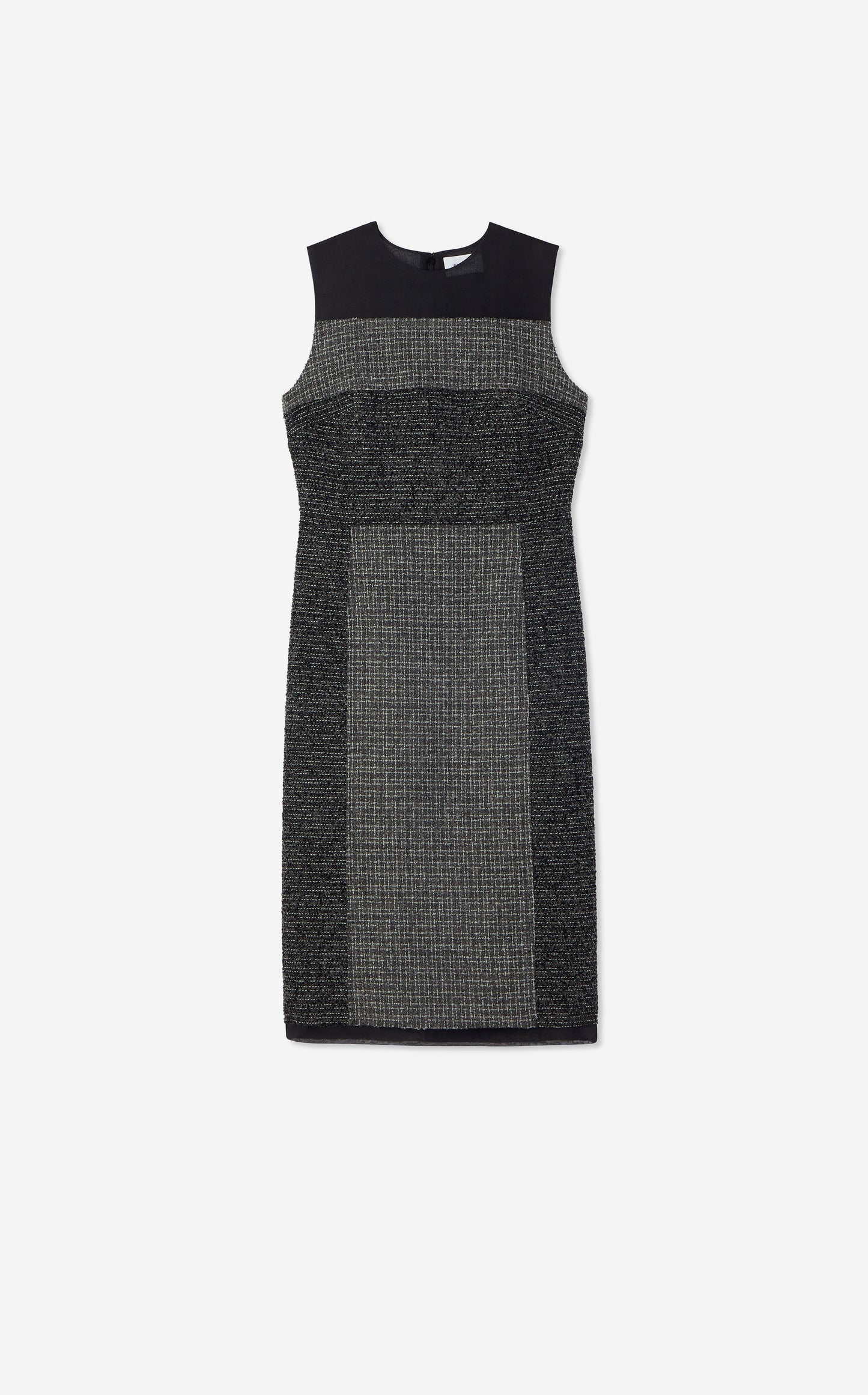 Micro Pattern Tweed Dress