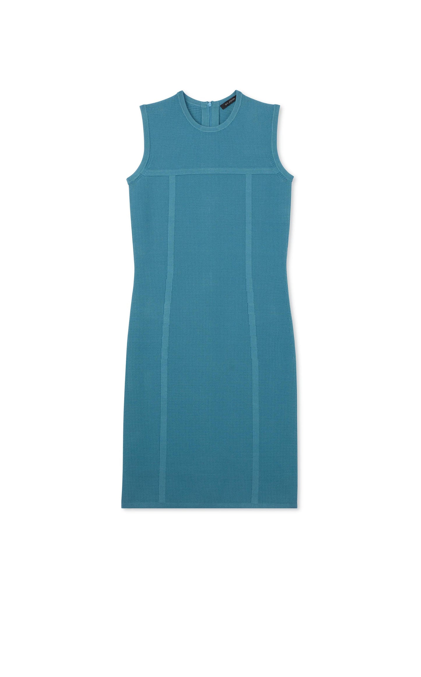 Stretch Pique Knit Sleeveless Dress