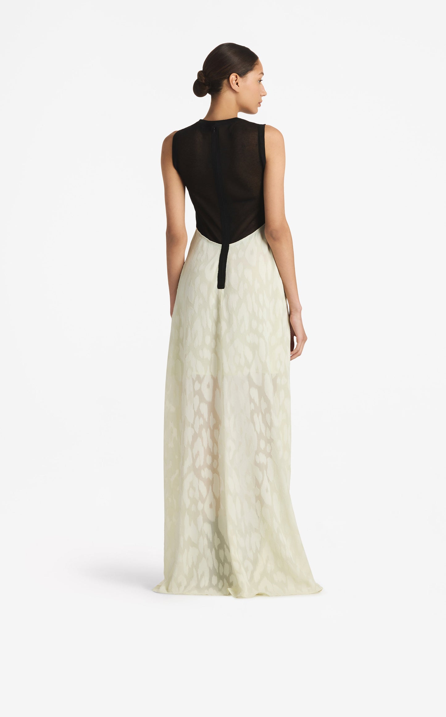 Leopard Fil Coupe Gown