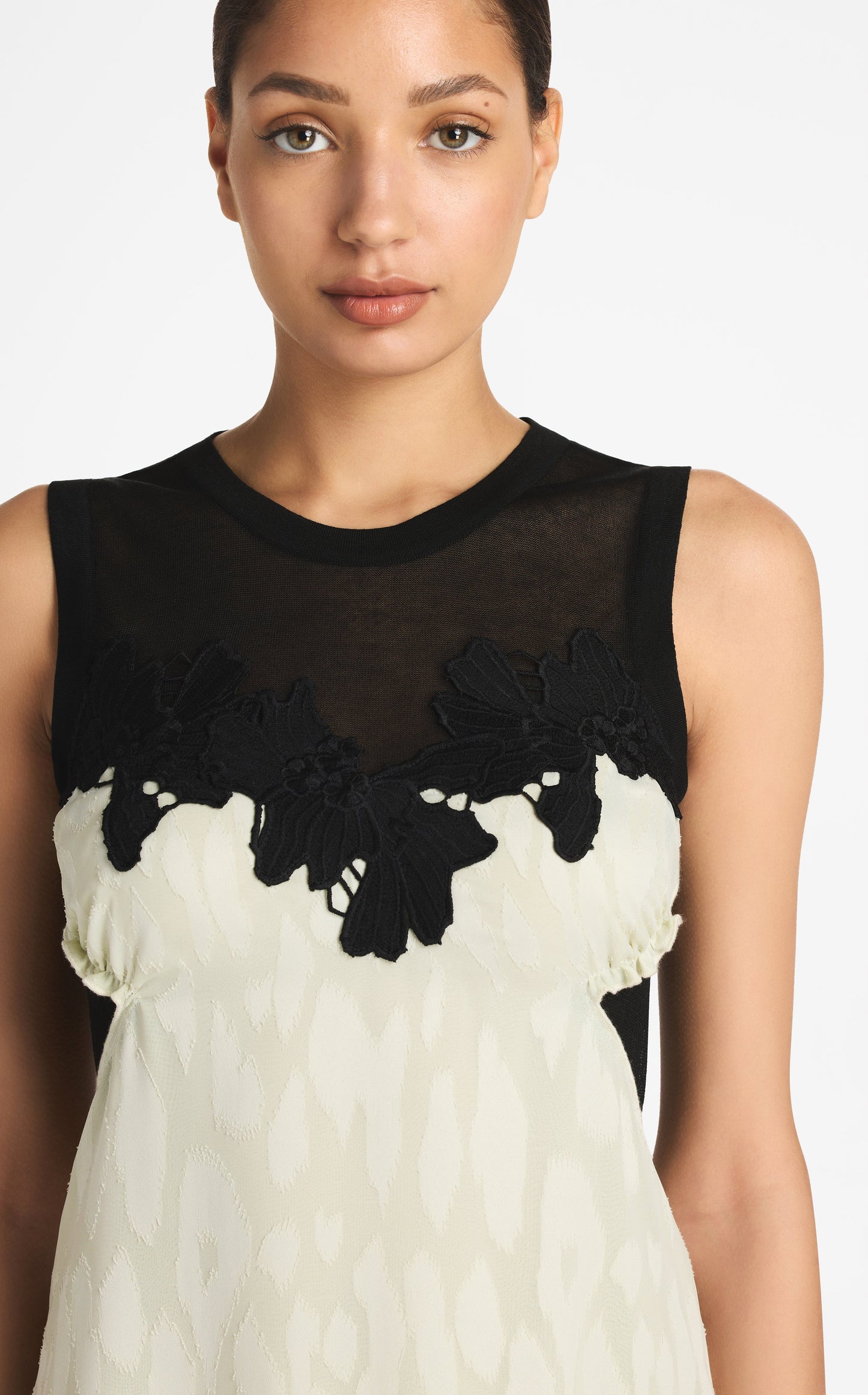 Leopard Fil Coupe Gown
